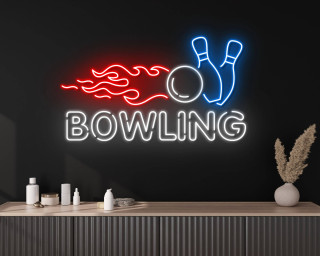 Bowling Ball Neon Sign Bowling Ball Wall Decor