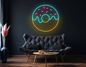 Donut Neon Sign Bakery Shop Decor