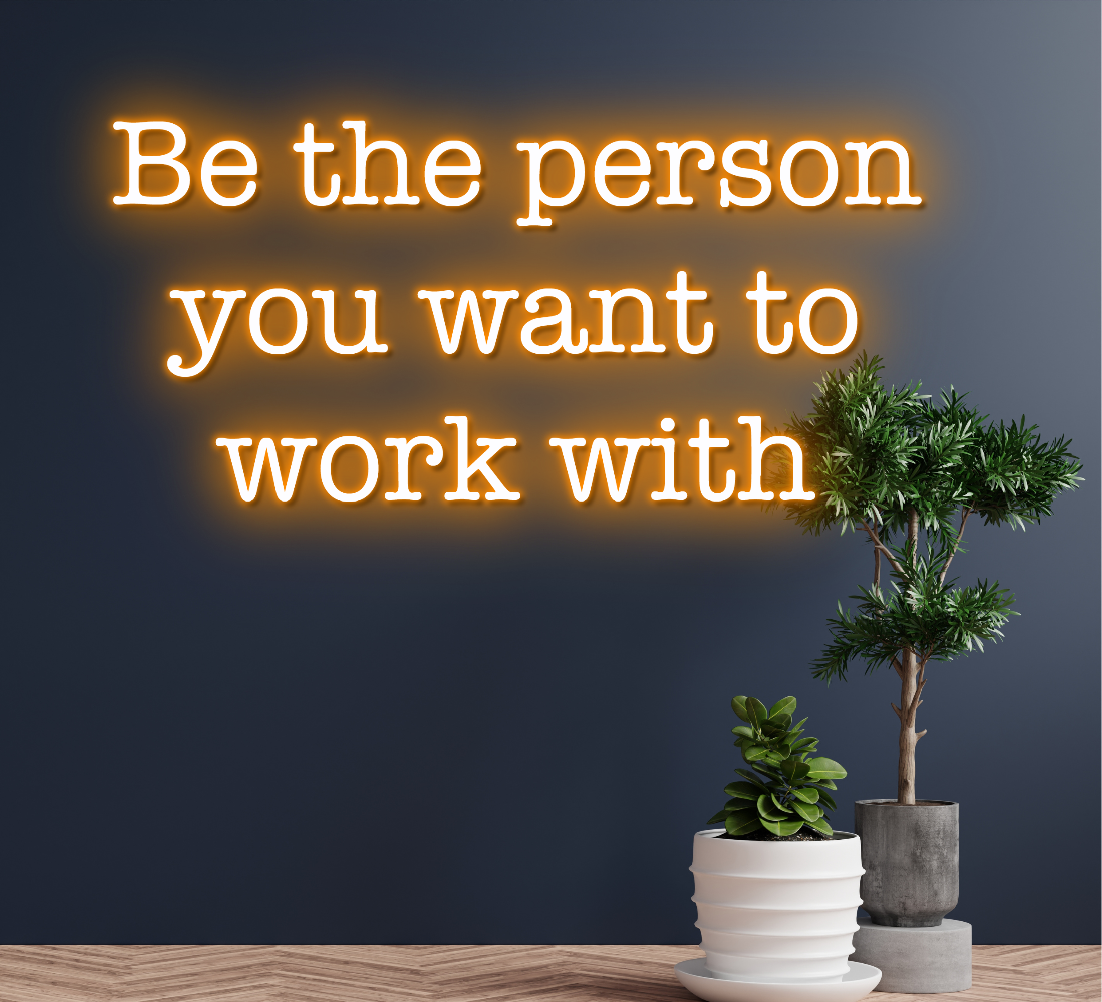 Quote Neon Sign Working Space Decor