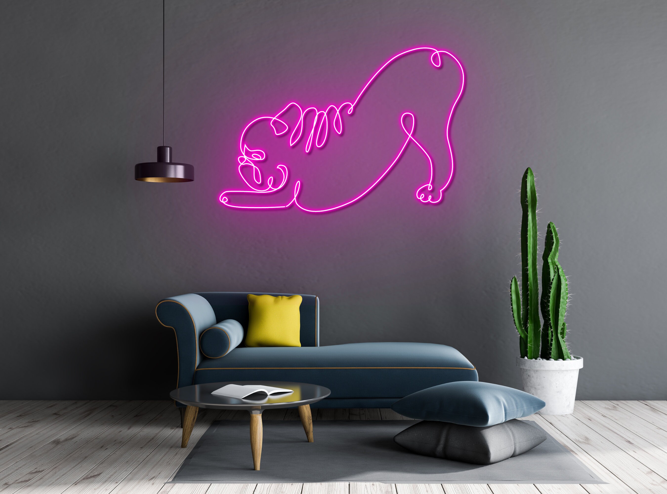 French Bulldog Neon Sign Wall Decor