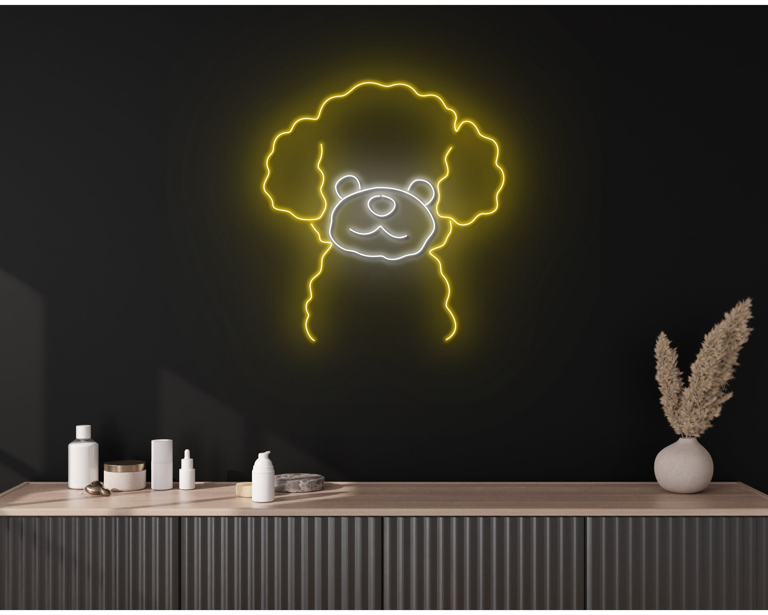 Poodle Dog Neon Sign