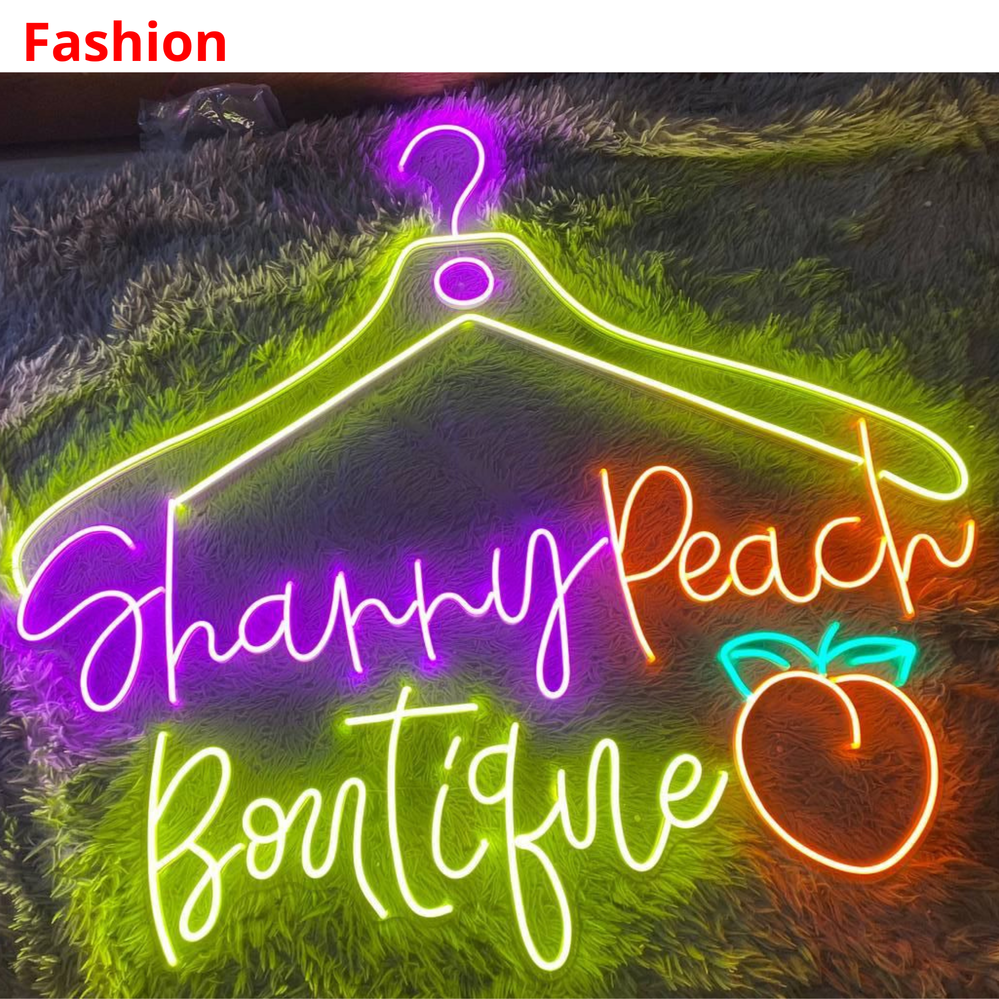 Custom Heart Logo Neon Sign Shop Wall Decor Signboard