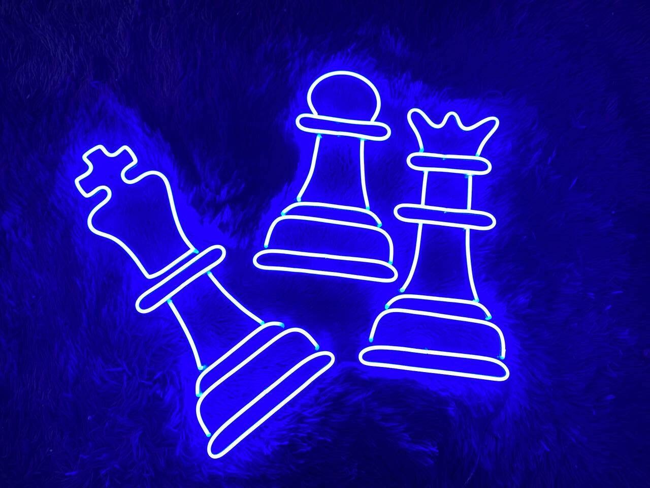 Chess Neon Signs Decor Signage