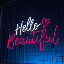 Hello Beautiful Neon Sign Long-lasting Wall Decor