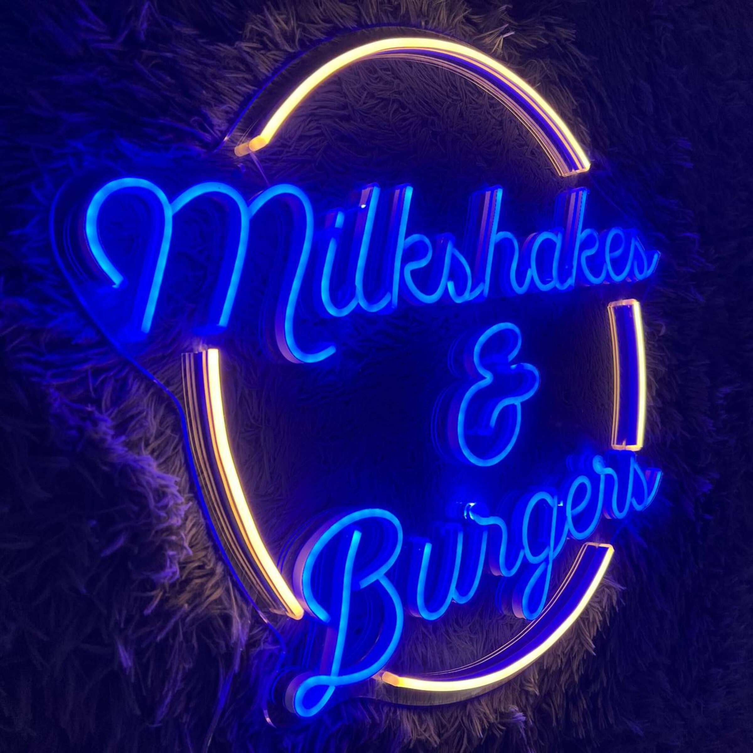 Milkshakes And Burgers Neon Sign