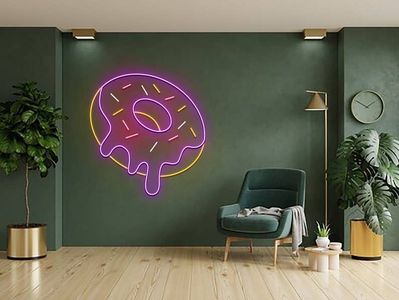 Donut Neon Sign Bakery Shop Decor