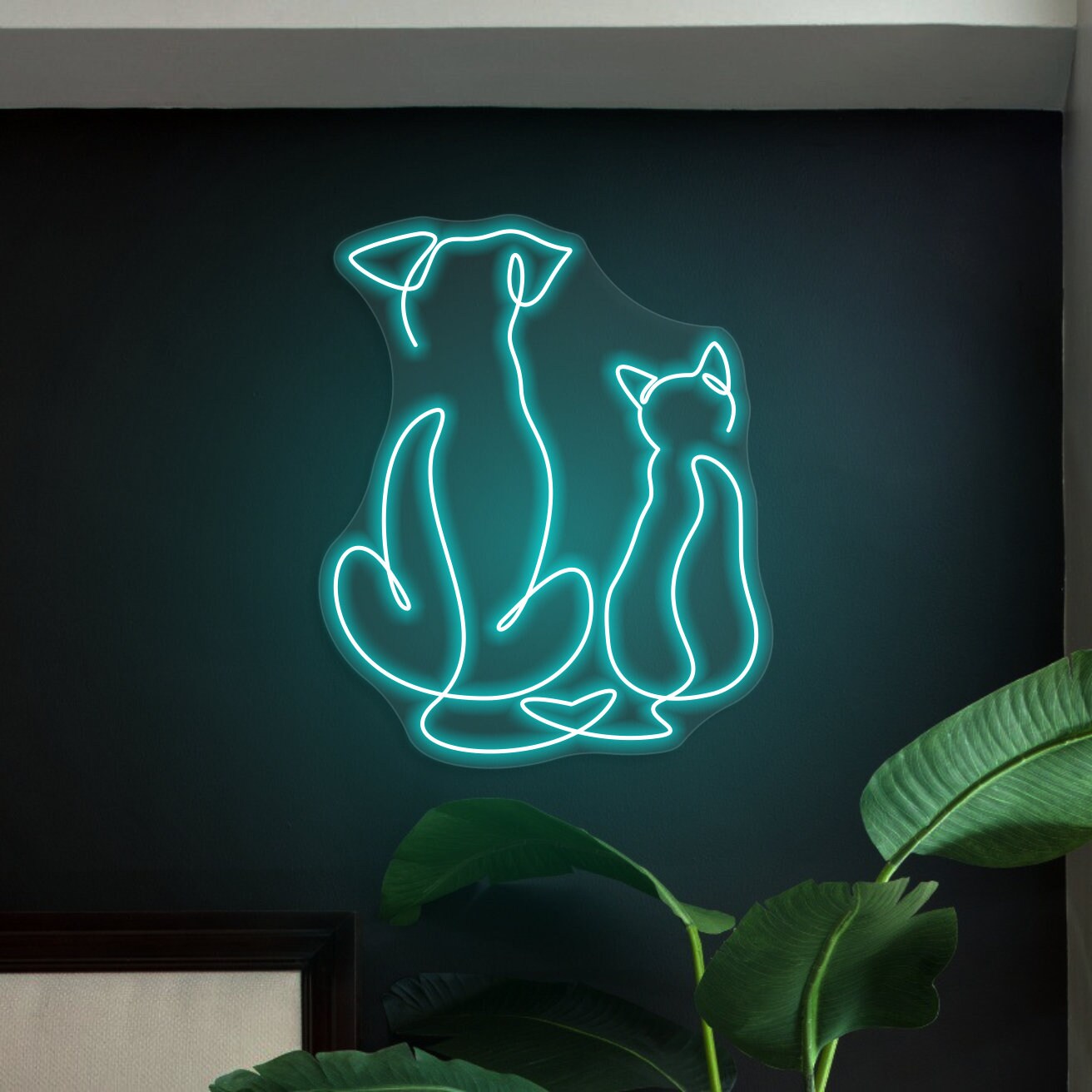 Dog and Cat Neon Signs Decor sign
