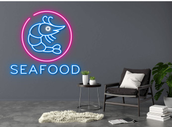 Seafood House Restaurant Neon Sign Decor sign