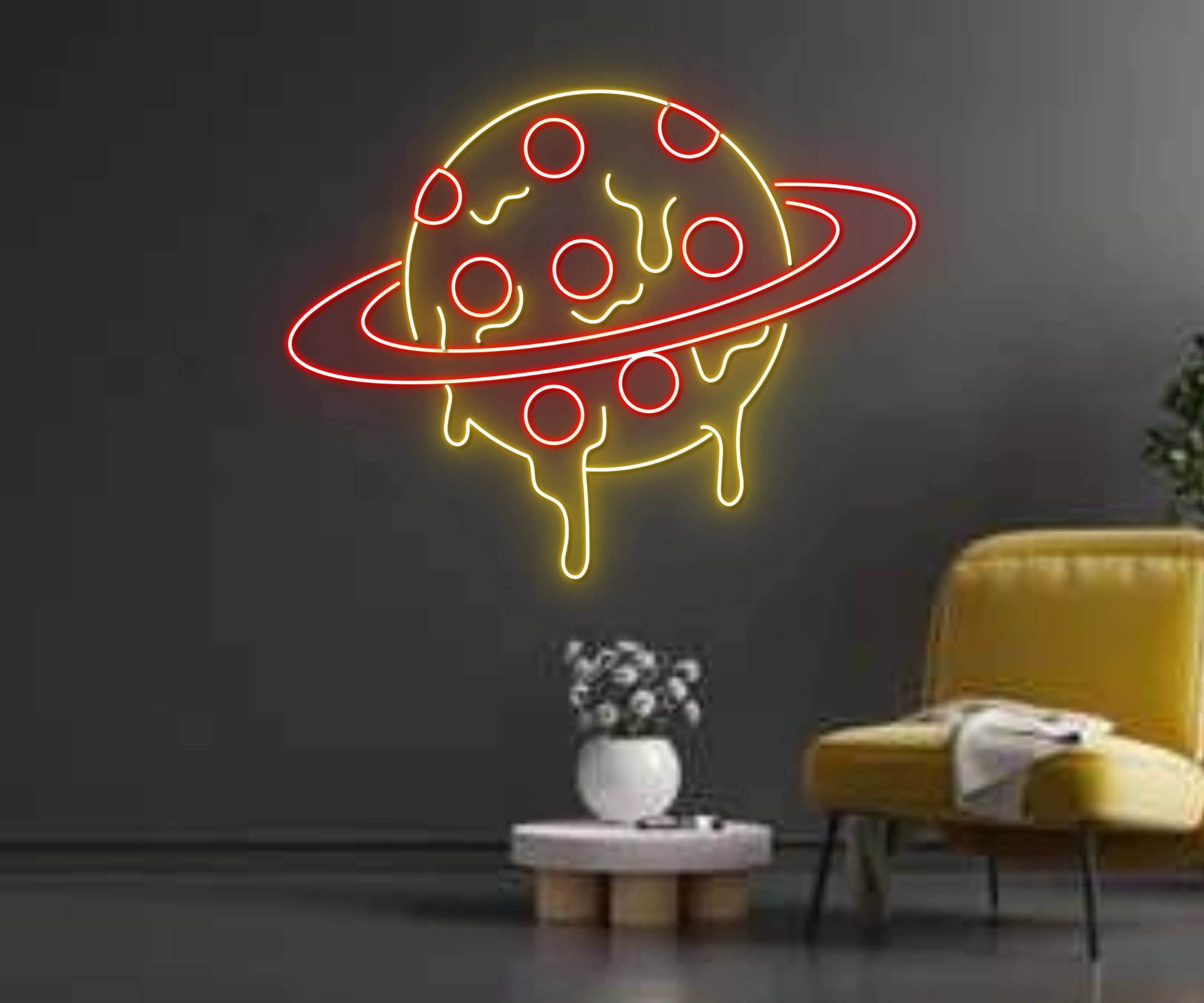 Planet Pizza Neon Signs Pizza Restaurant Decor