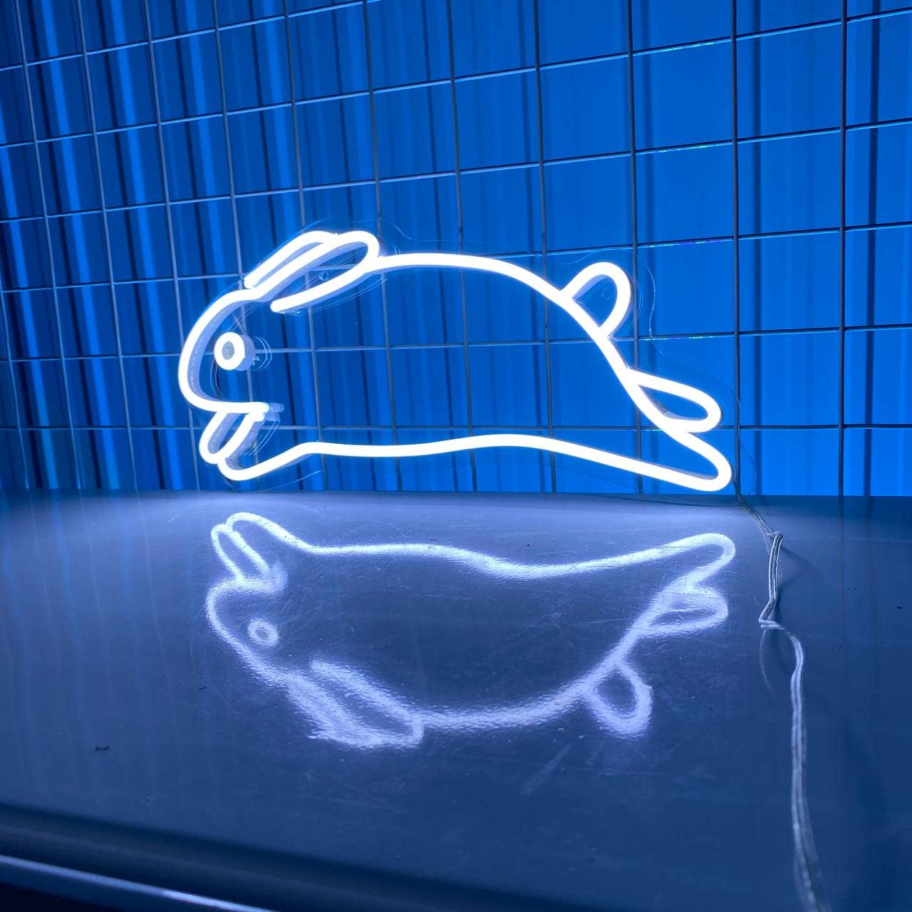 Rabbit Neon Sign Animal Wall Art Decor
