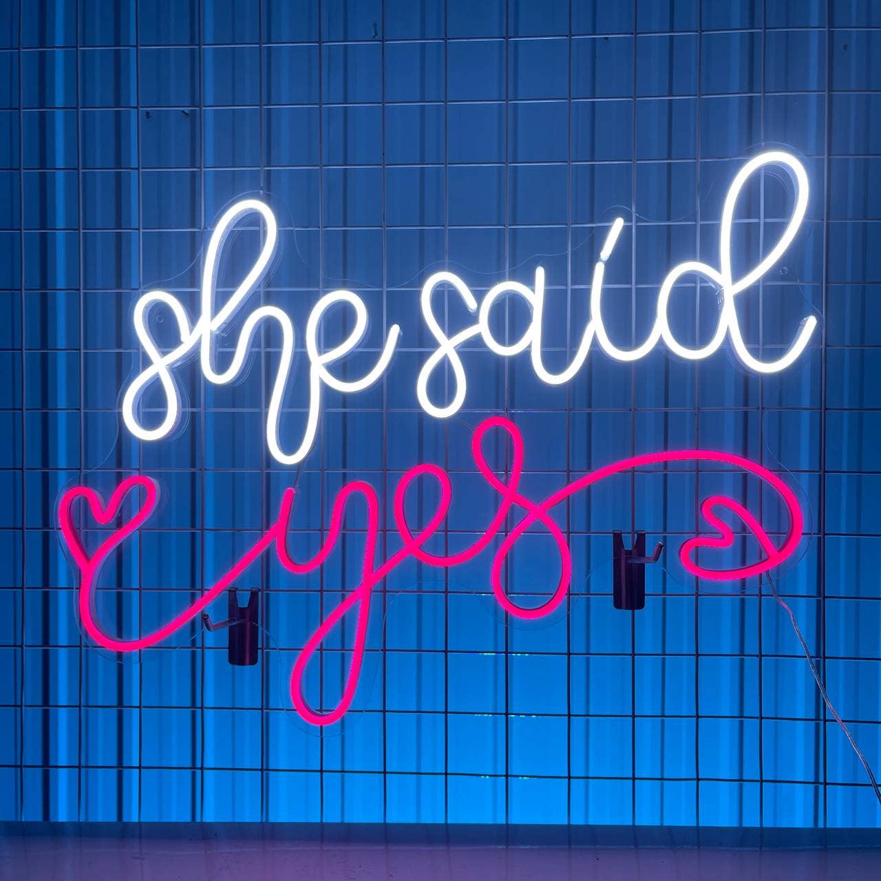 She Said Yes Neon Sign Propose Wedding Party Light Decor