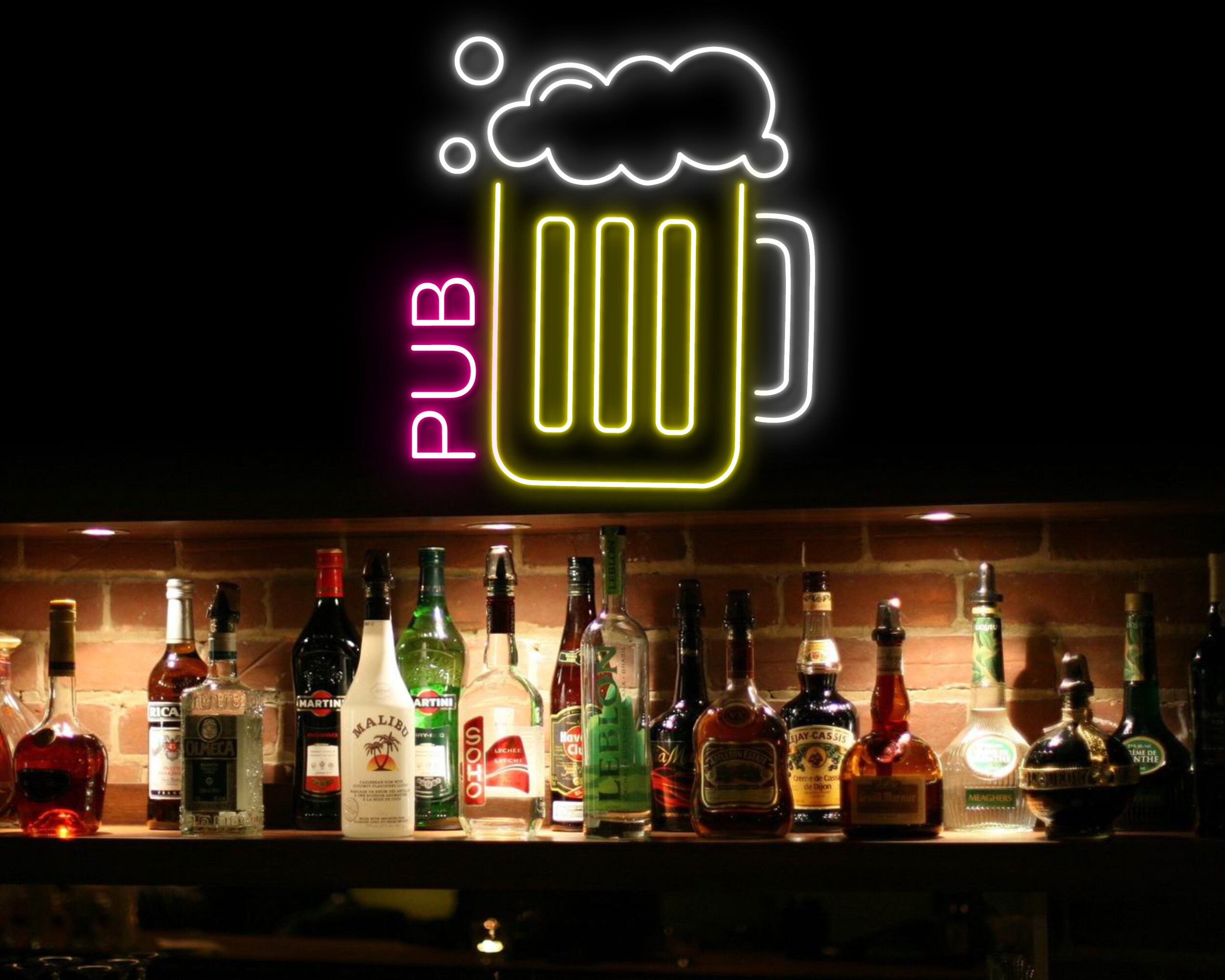 Beer Cup Glass Foam Neon Sign