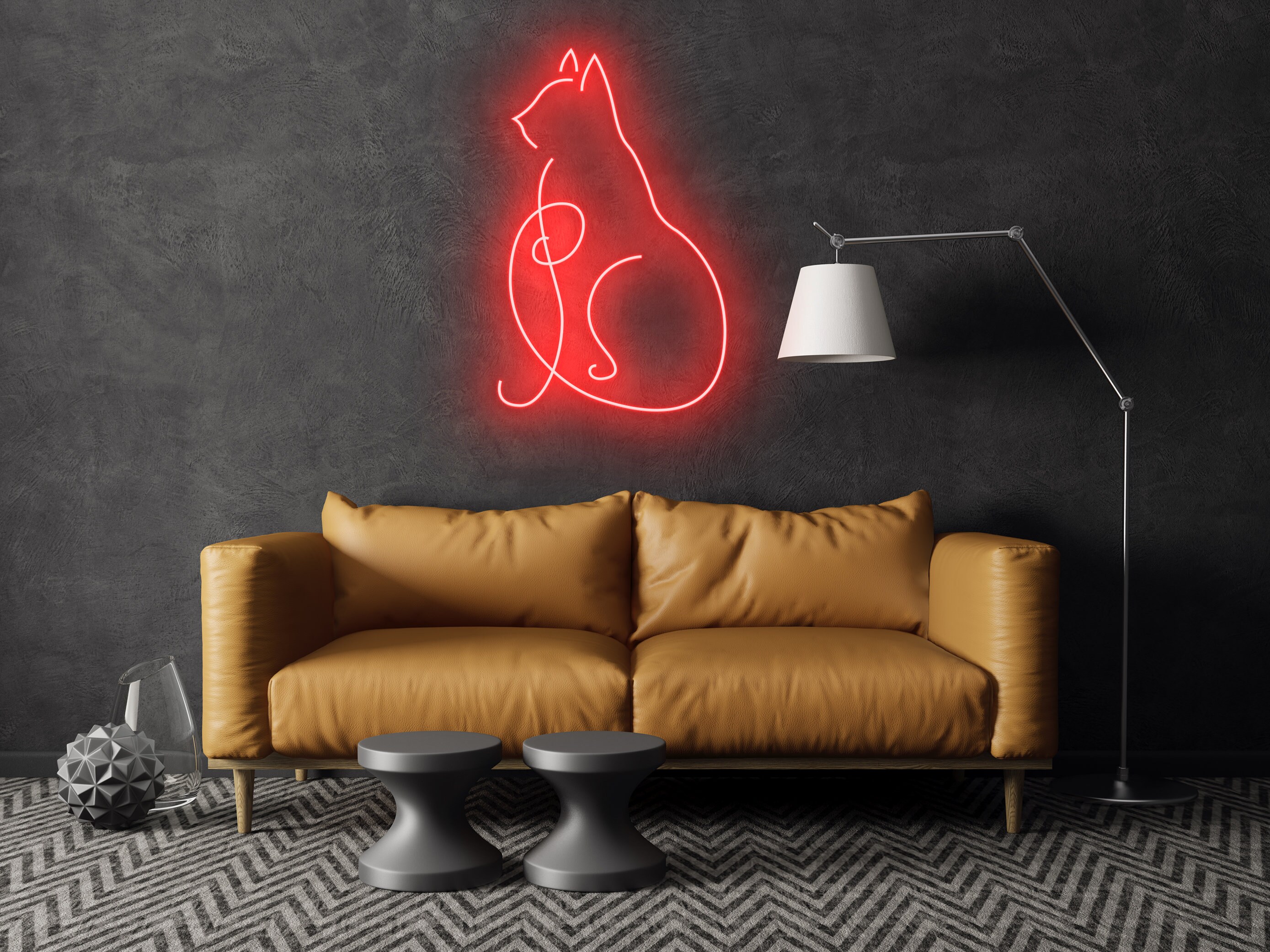 Cat Neon Signs Hanging Sign Wall Art