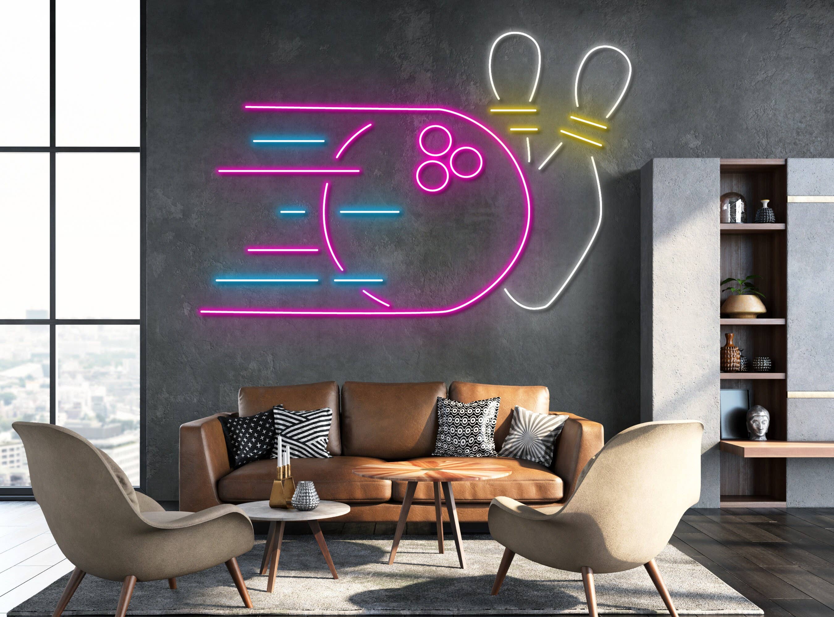 Bowling Ball Neon Sign