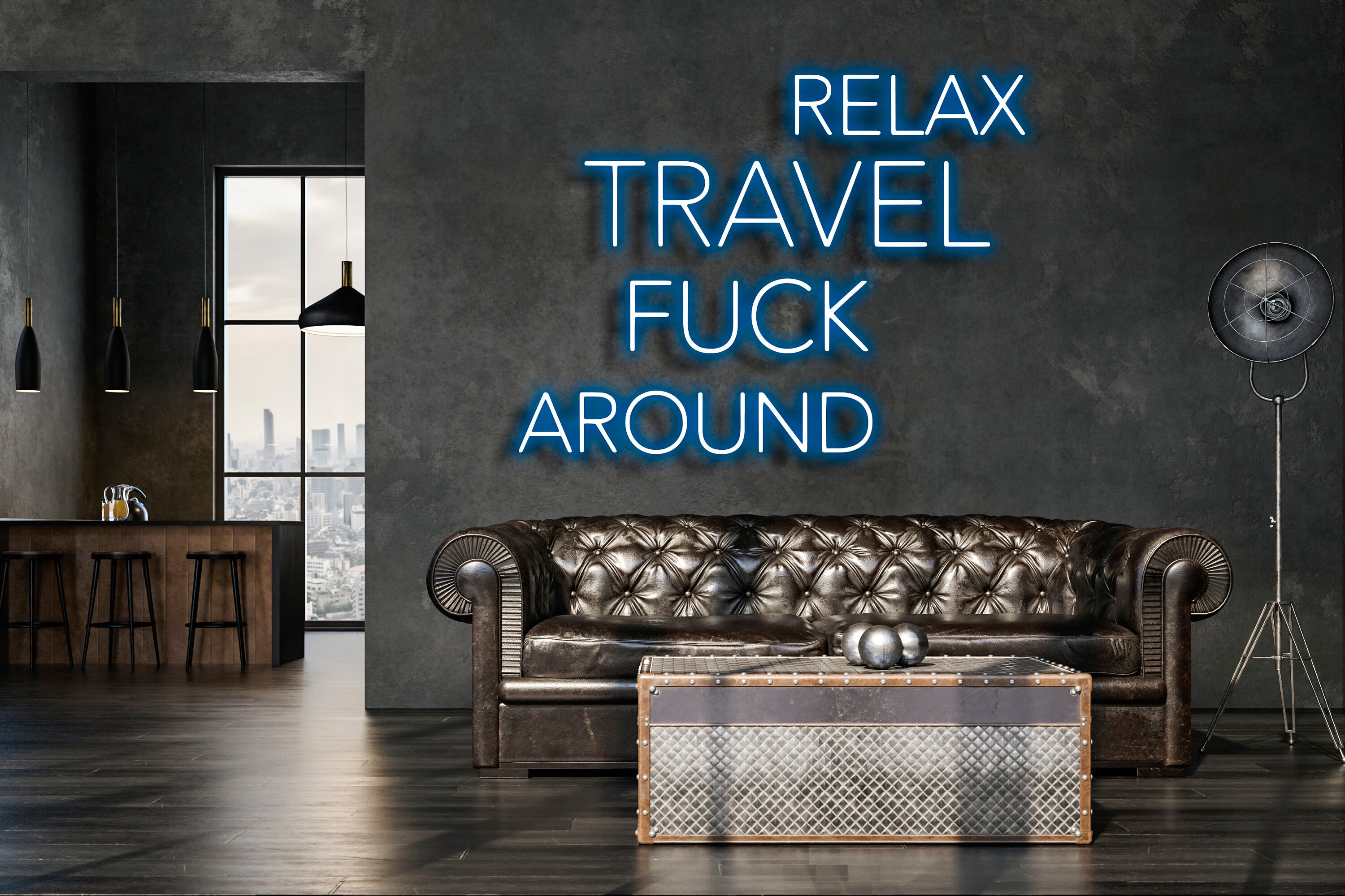 Relax Travel F*ck Around Neon Signs