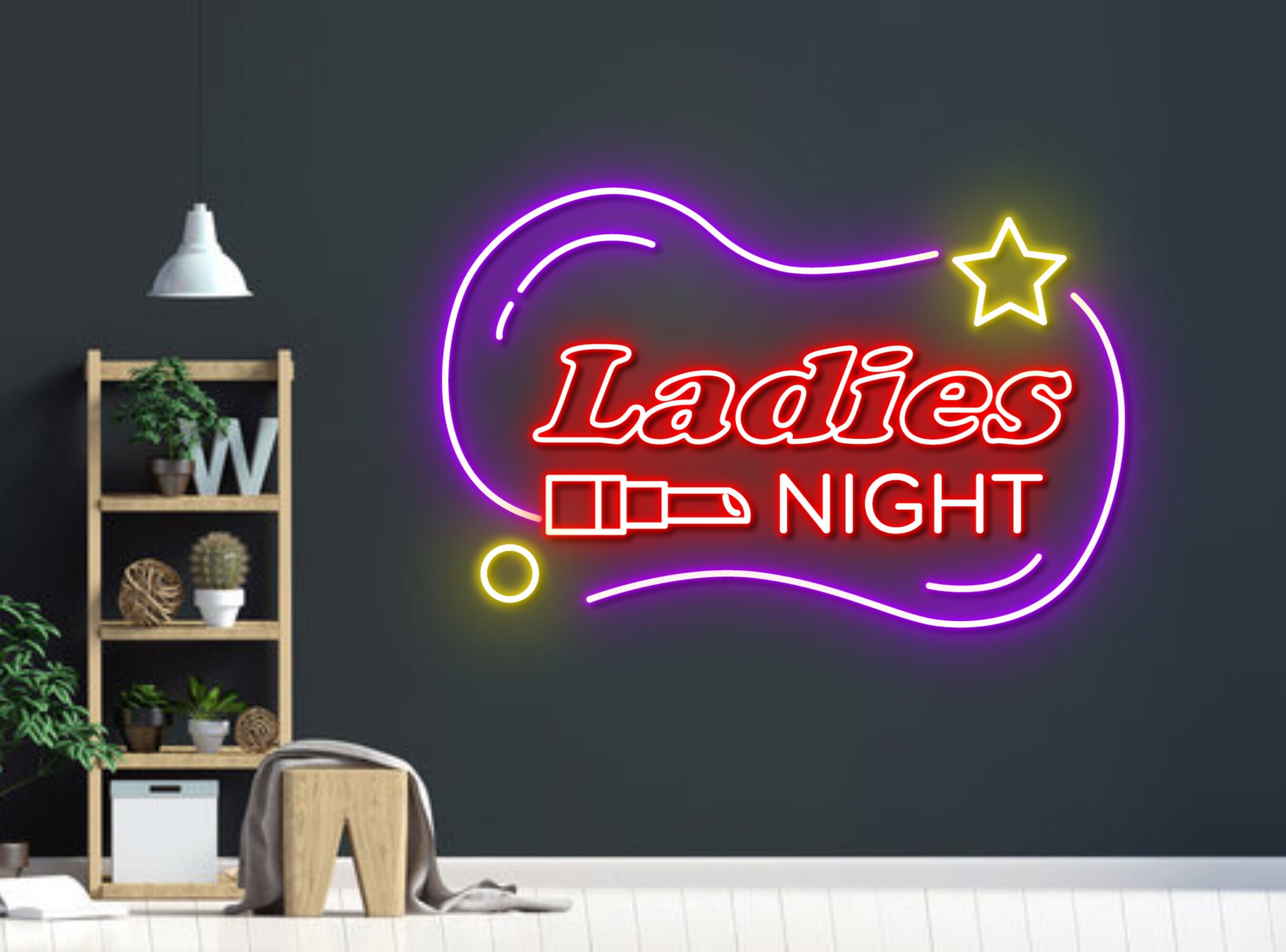 Ladies Night Neon Signs Girl Club Party