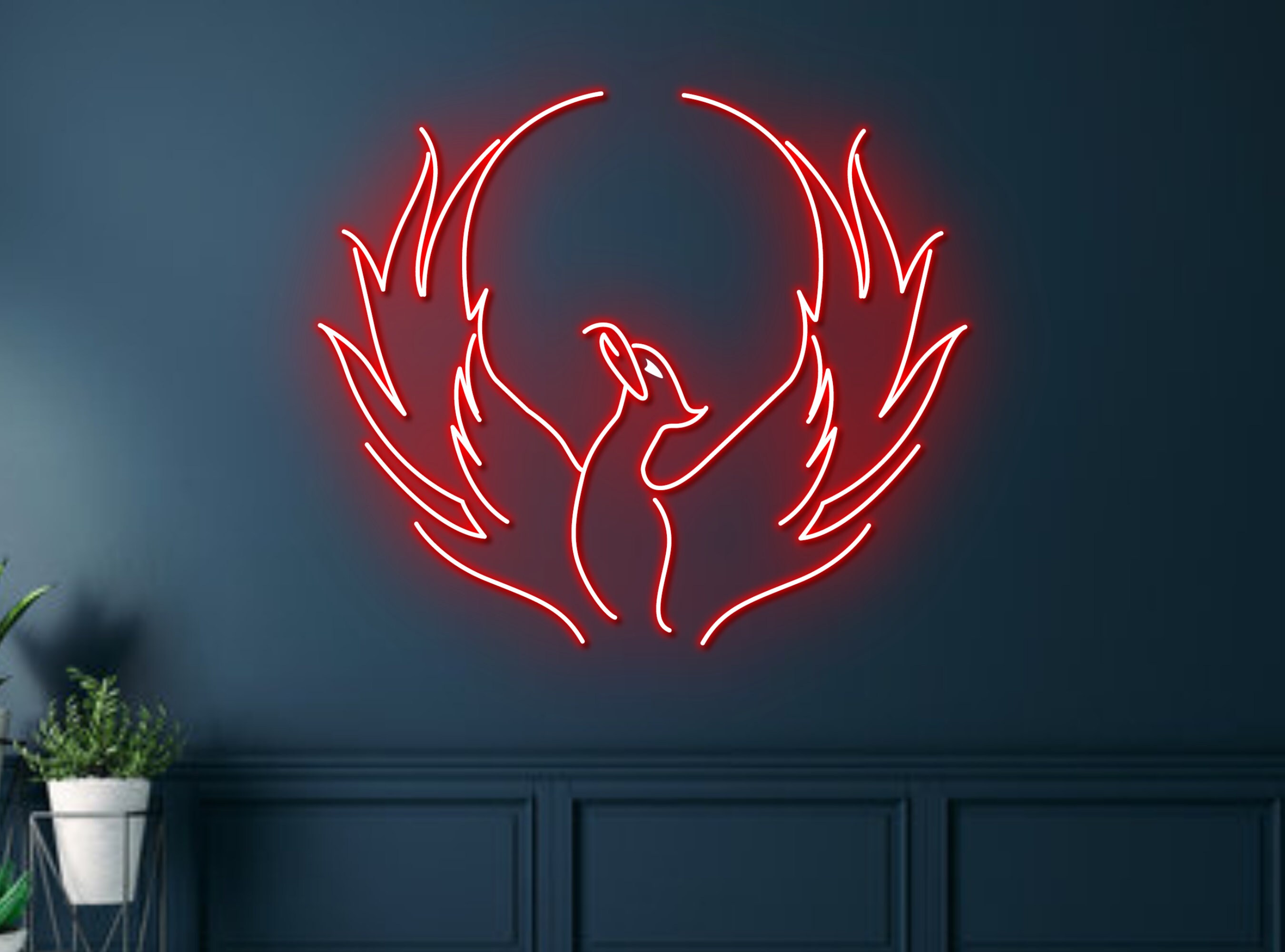 Phoenix Bird Art Neon Sign