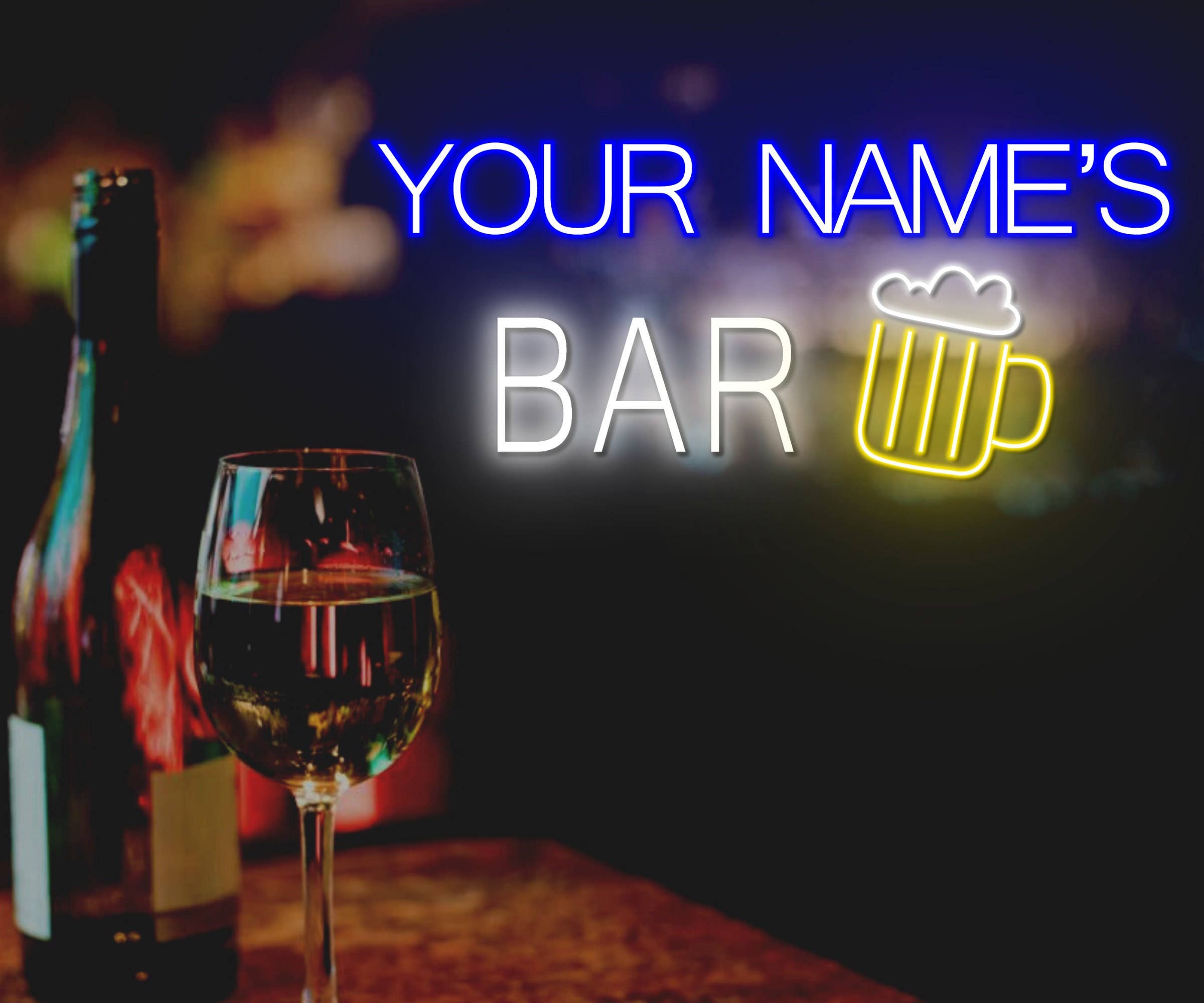 Custom Name Bar Pub Neon Signs Beer Pub Signboard