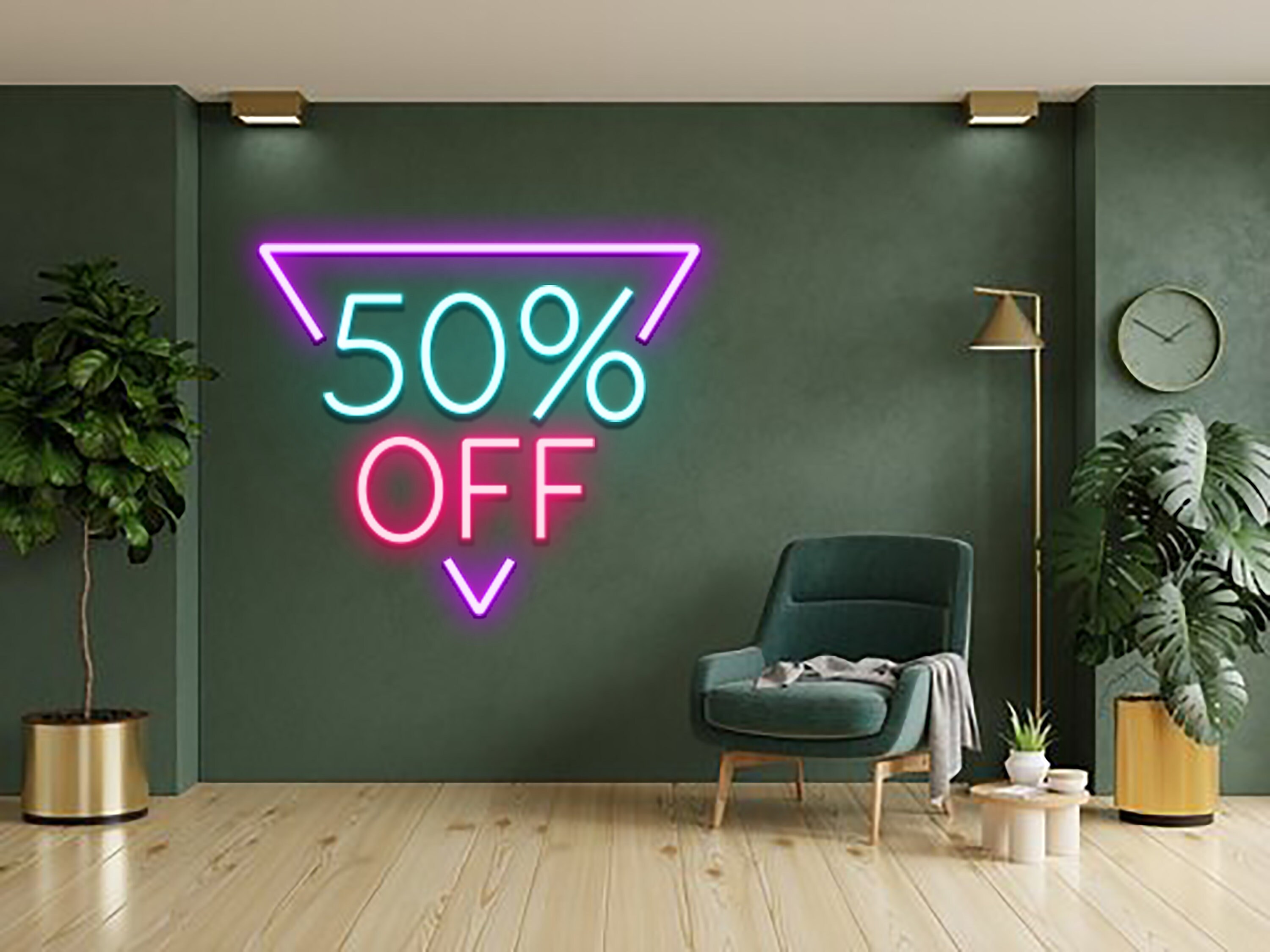 Sale Off Neon Sign Business Wall Decor