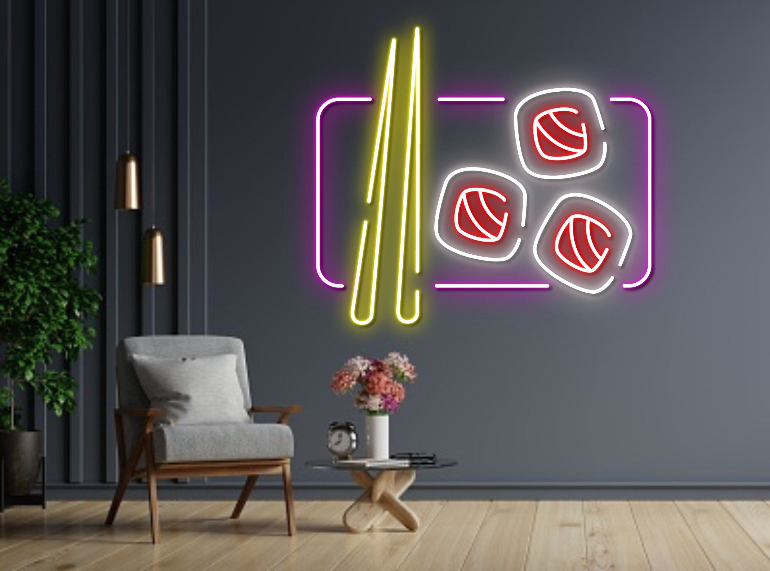 Sushi Bar Neon Signs Decoration Gift Wall Hanging Gift