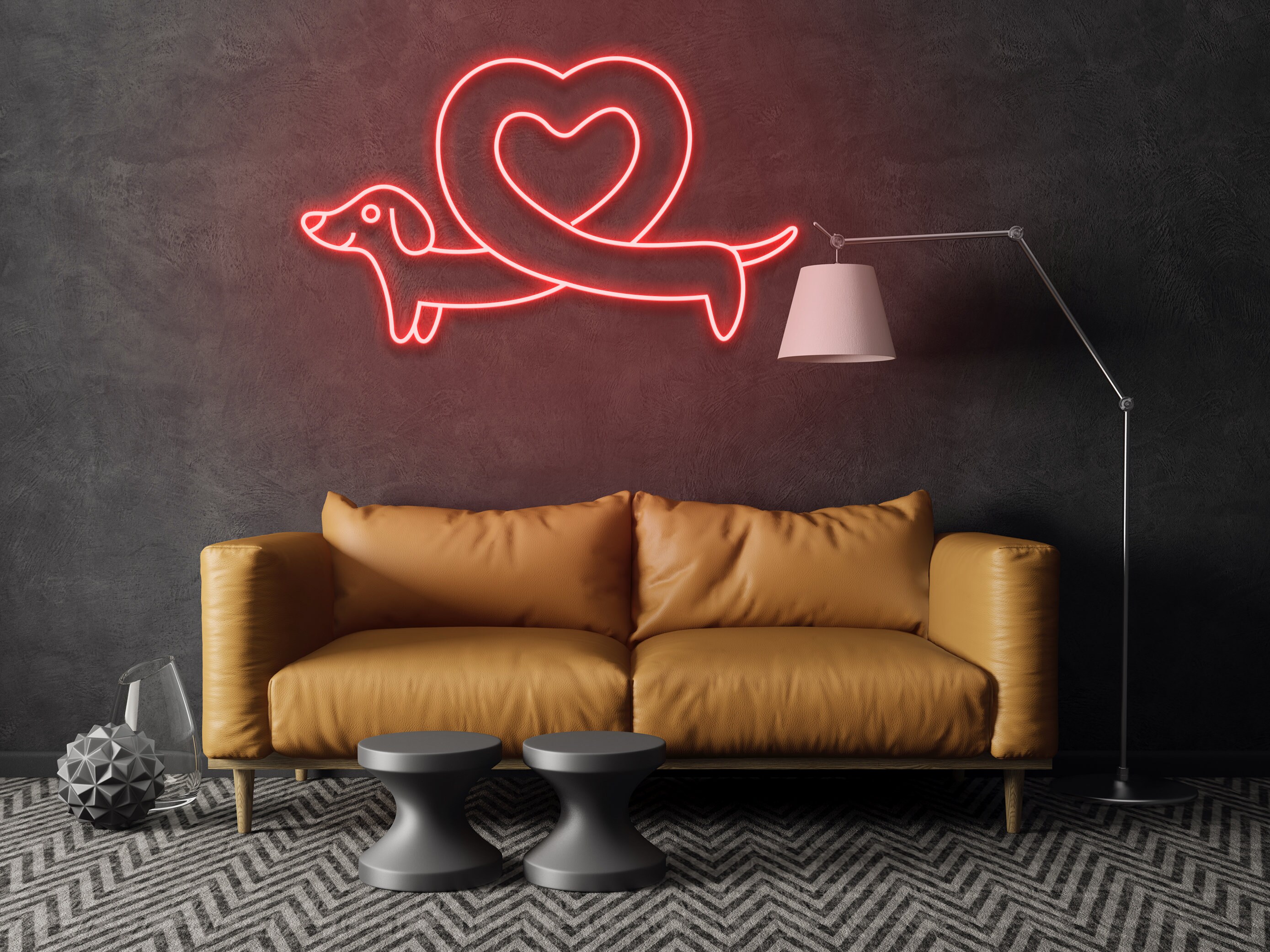 Sausage Dog Neon Sign Wall Decor Gift