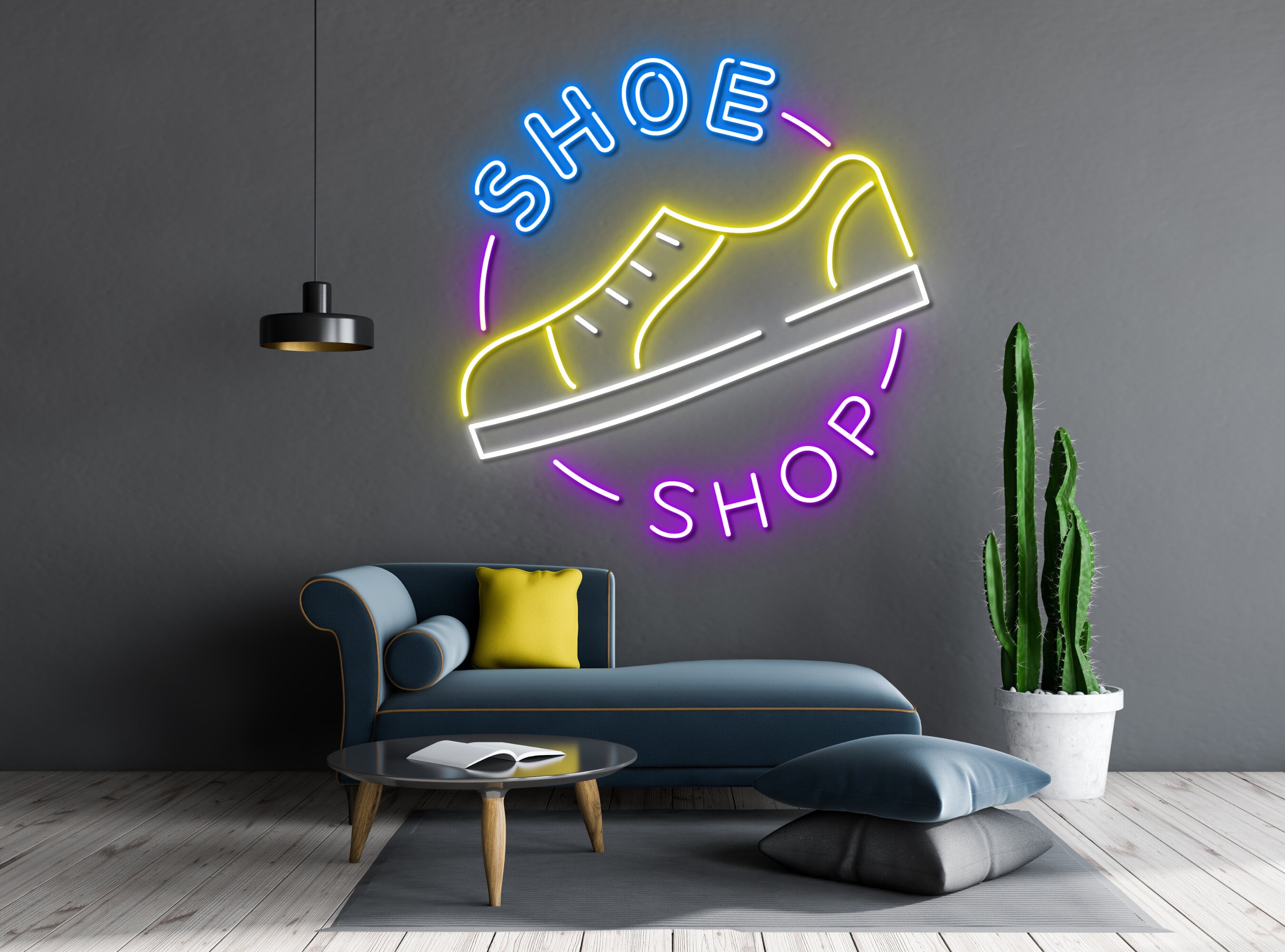 Shoes Shop Neon Sign Personalized Wall Decor