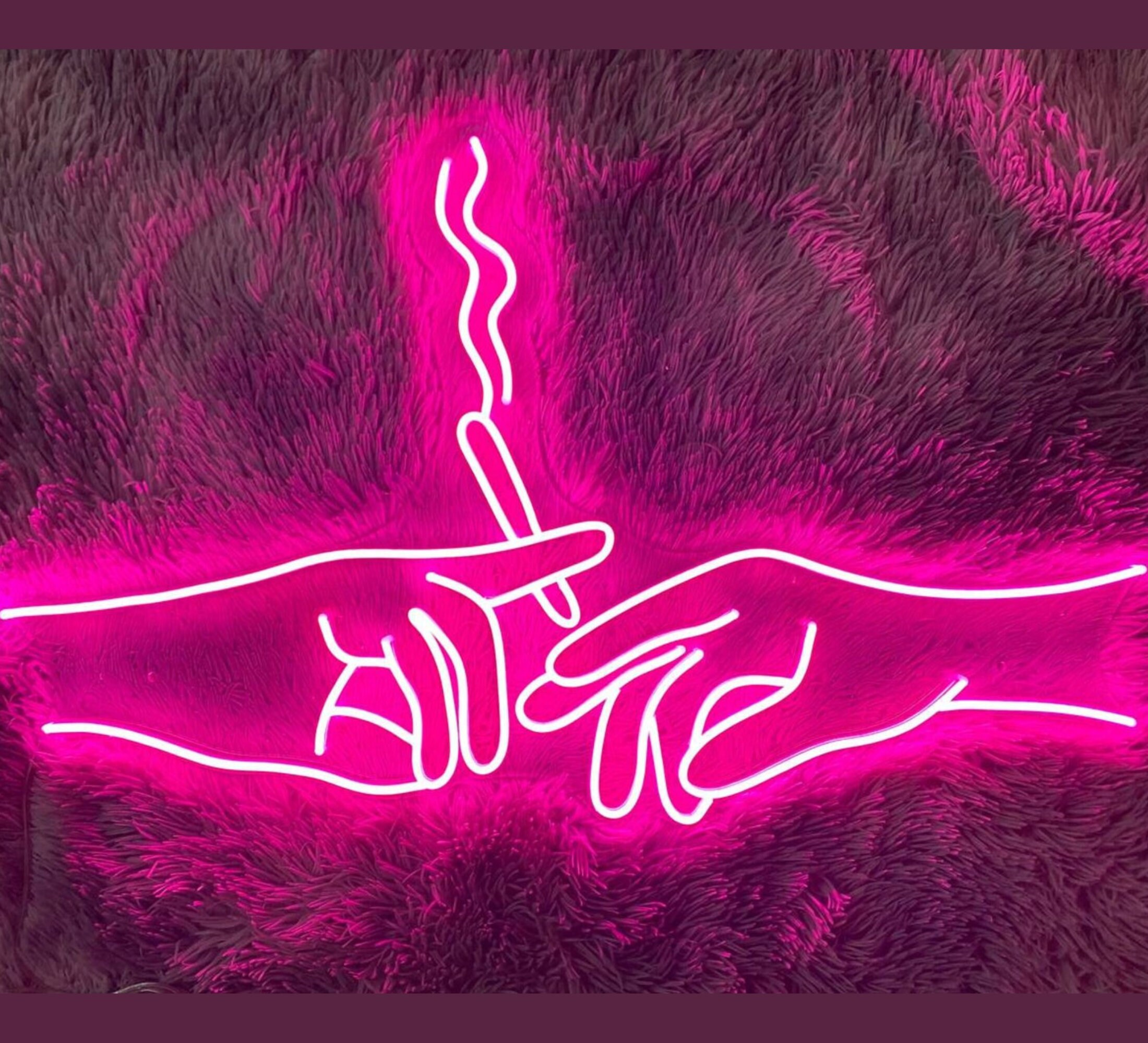 Smoking Hand Neon Sign