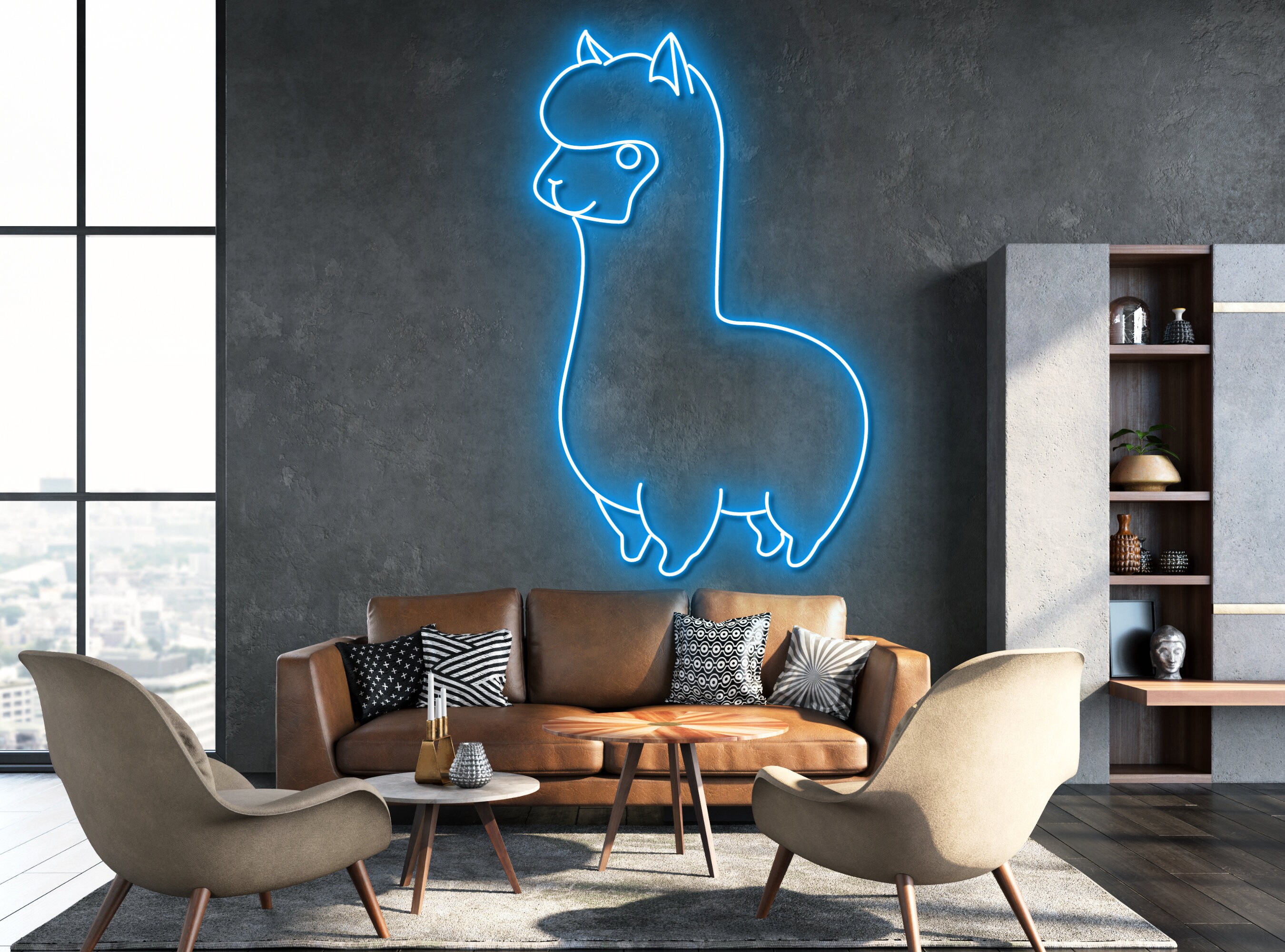 Alpaca Animal Neon Signs Wall Art Decor Gift