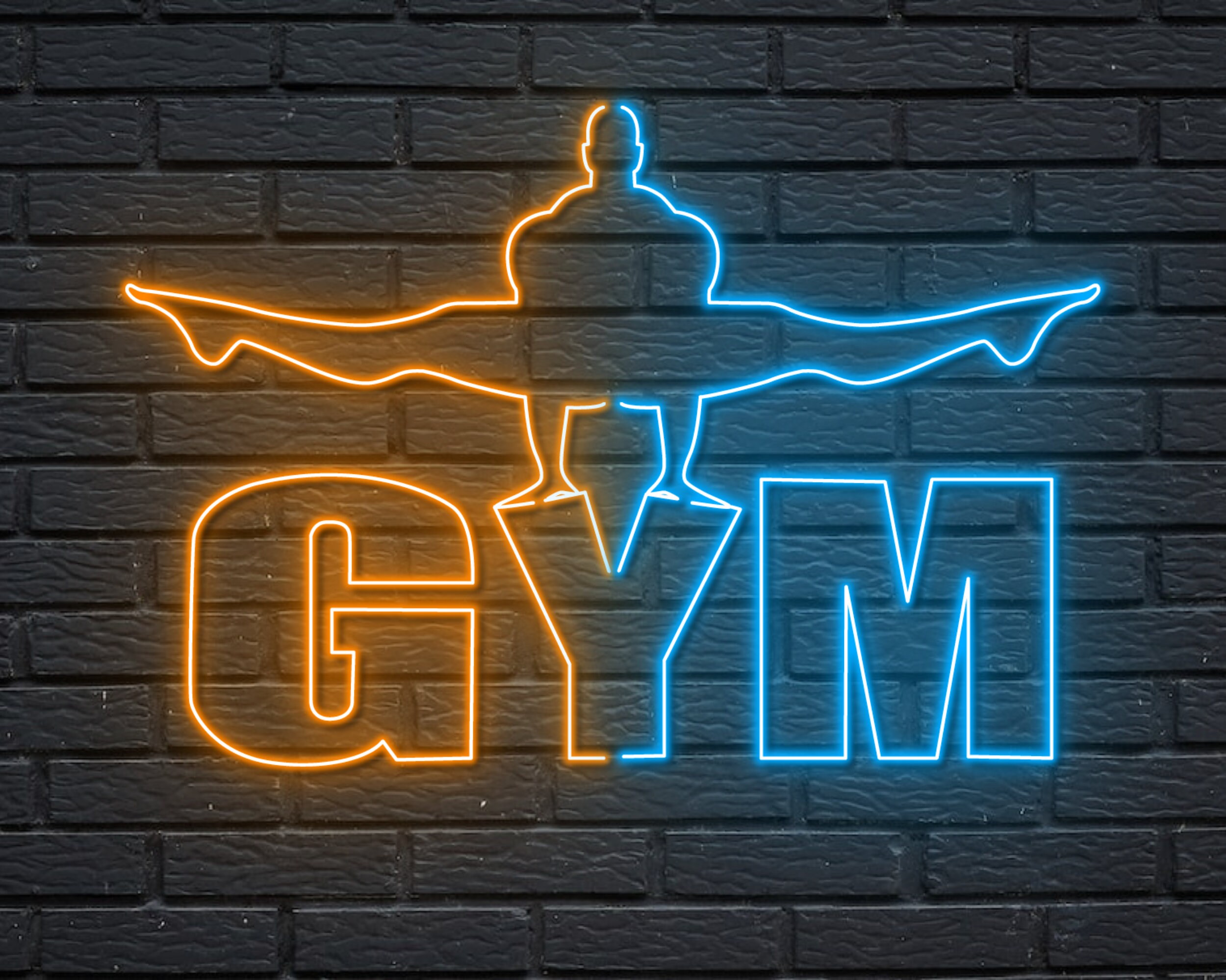 Male Gymnastics Neon Sign Gymnast Name Sign