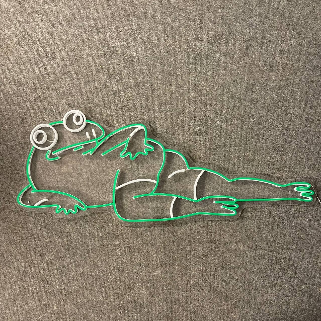 Cute Frog Body Neon Sign Wall Art Decor