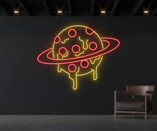 Planet Pizza Neon Signs Pizza Restaurant Decor