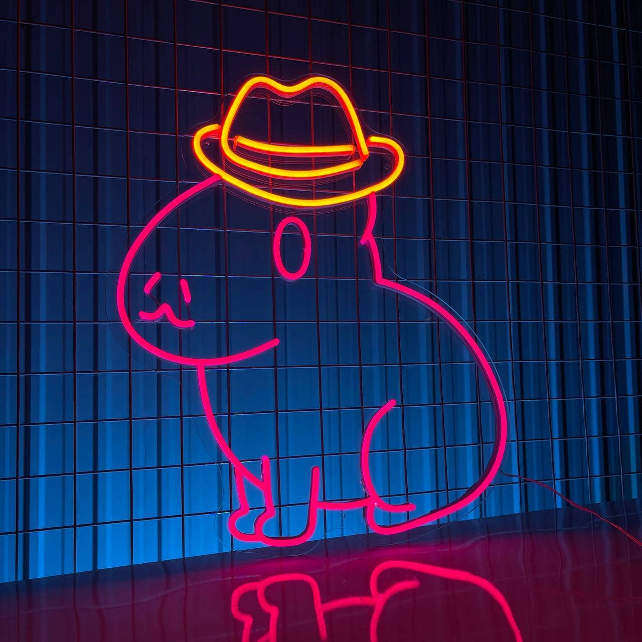 Rabbit Neon Sign Animal Wall Art Decor