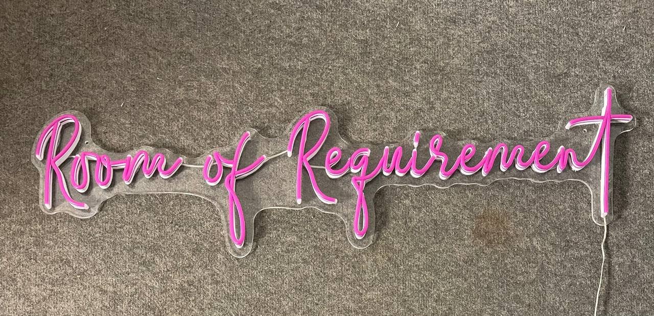 Room Of Requirement Neon Sign Office Wall Decor