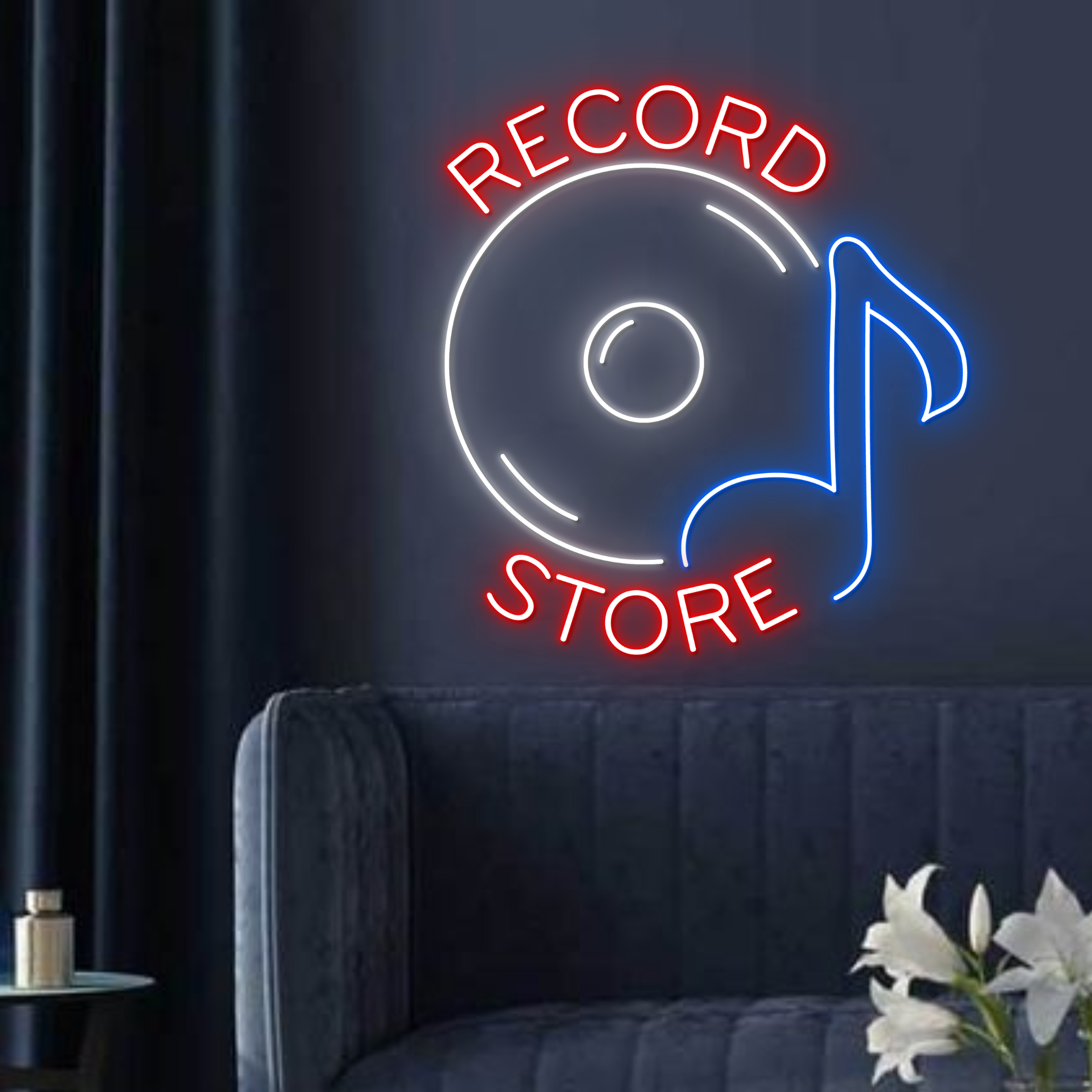 Record Studio Neon Sign Studio Long-lasting Wall Decor