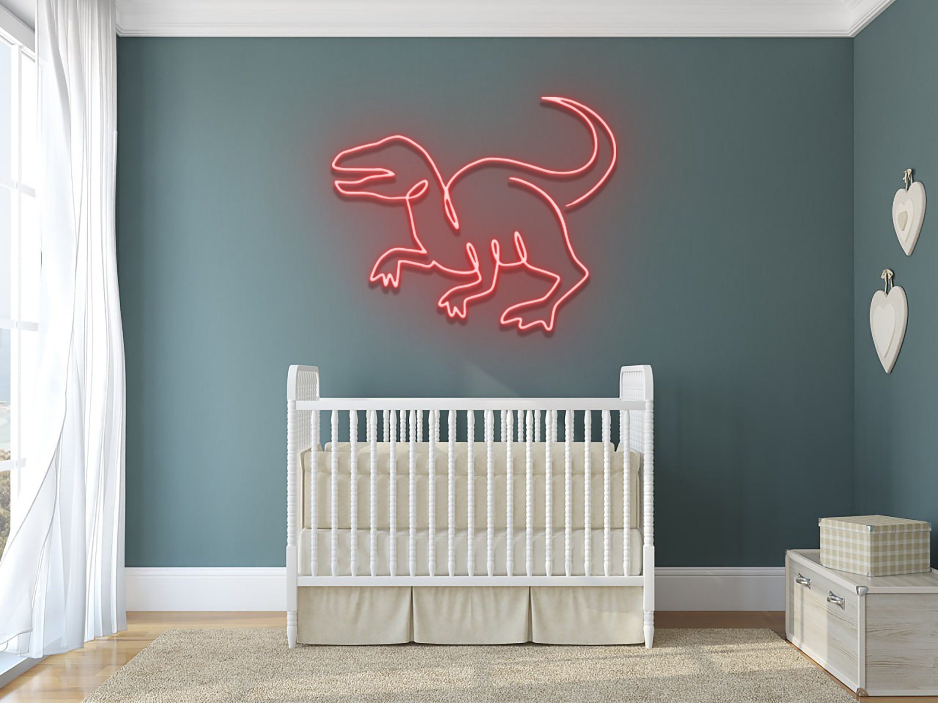 Dinosaur Neon Sign Wall Art Decor Gift