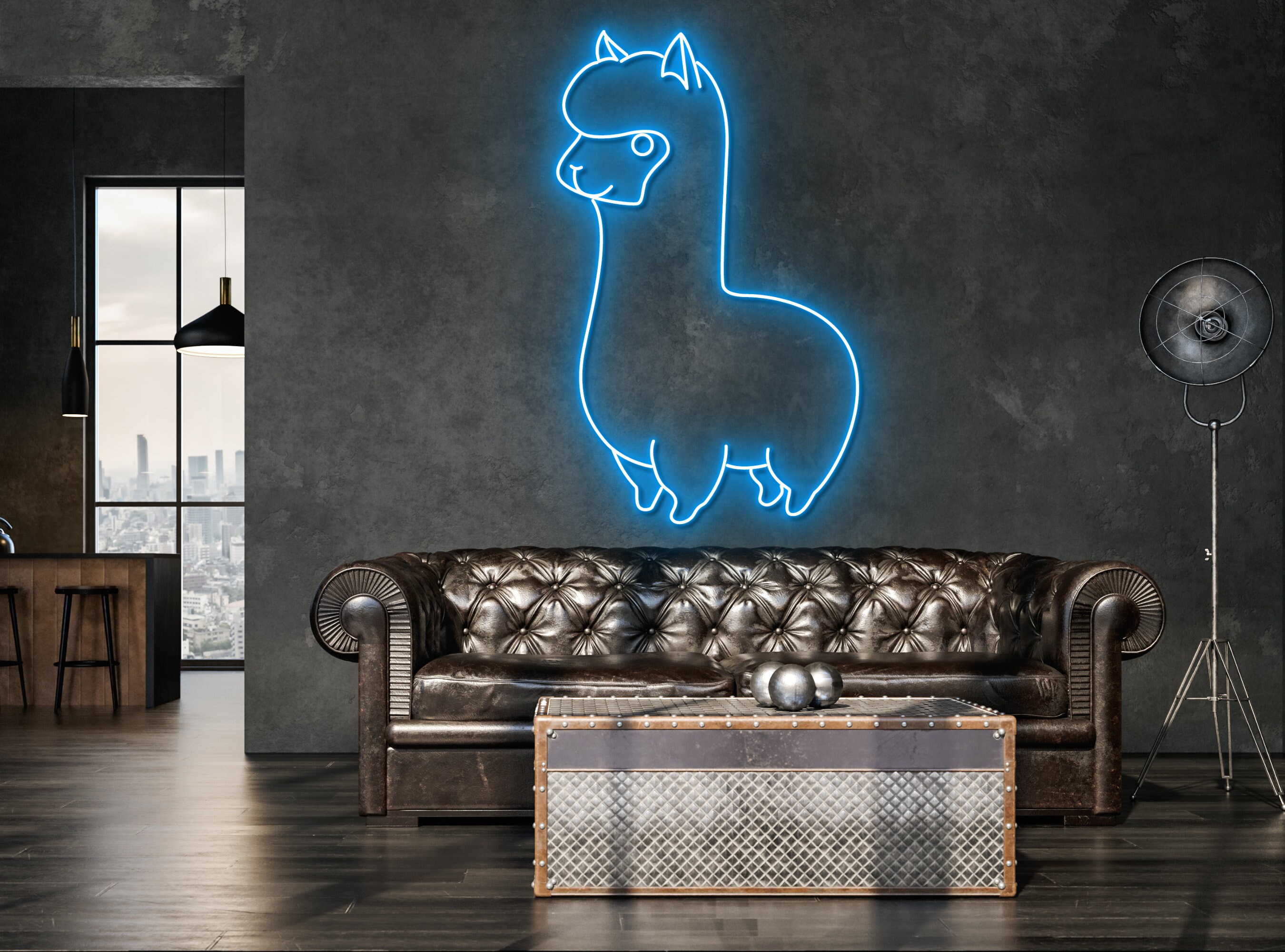Alpaca Animal Neon Signs Wall Art Decor Gift