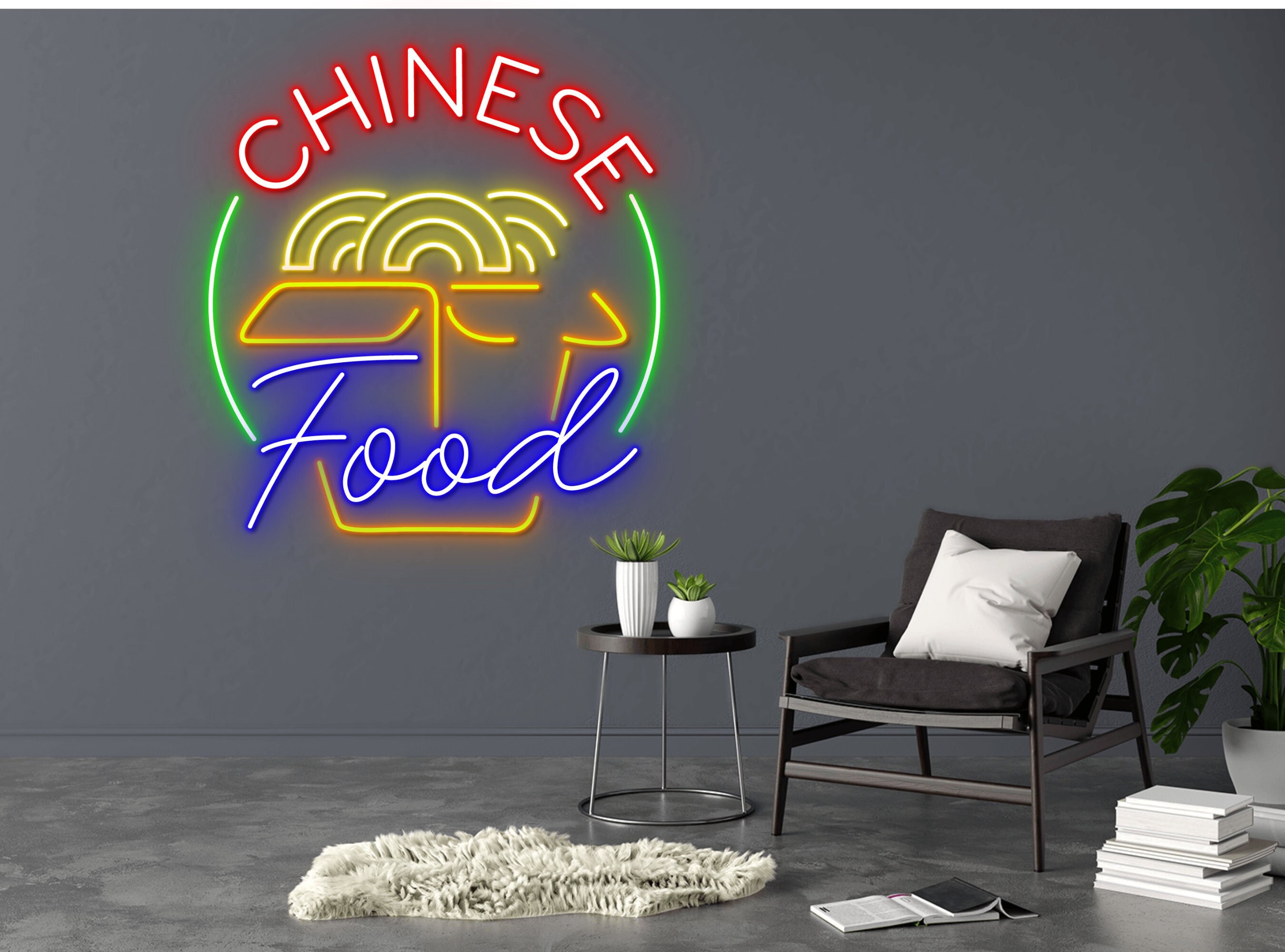 Chinese Food Traditional Restaurant Neon Signs