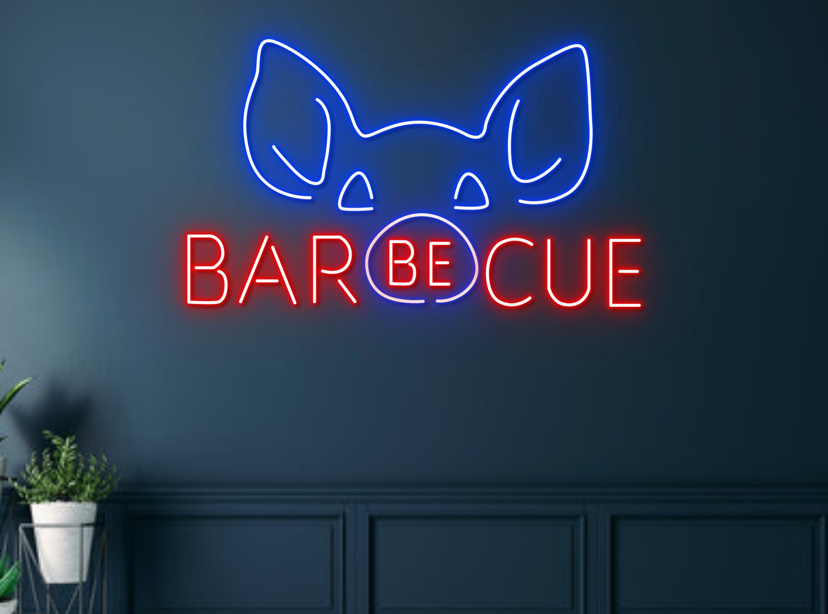 BBQ Restaurant Neon Sign Wall Decoration Gift
