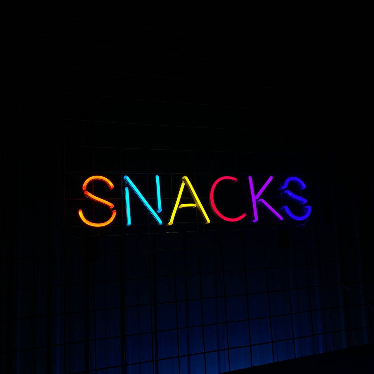 Snacks Neon Sign Snack Store Fastfood Signboard Decor