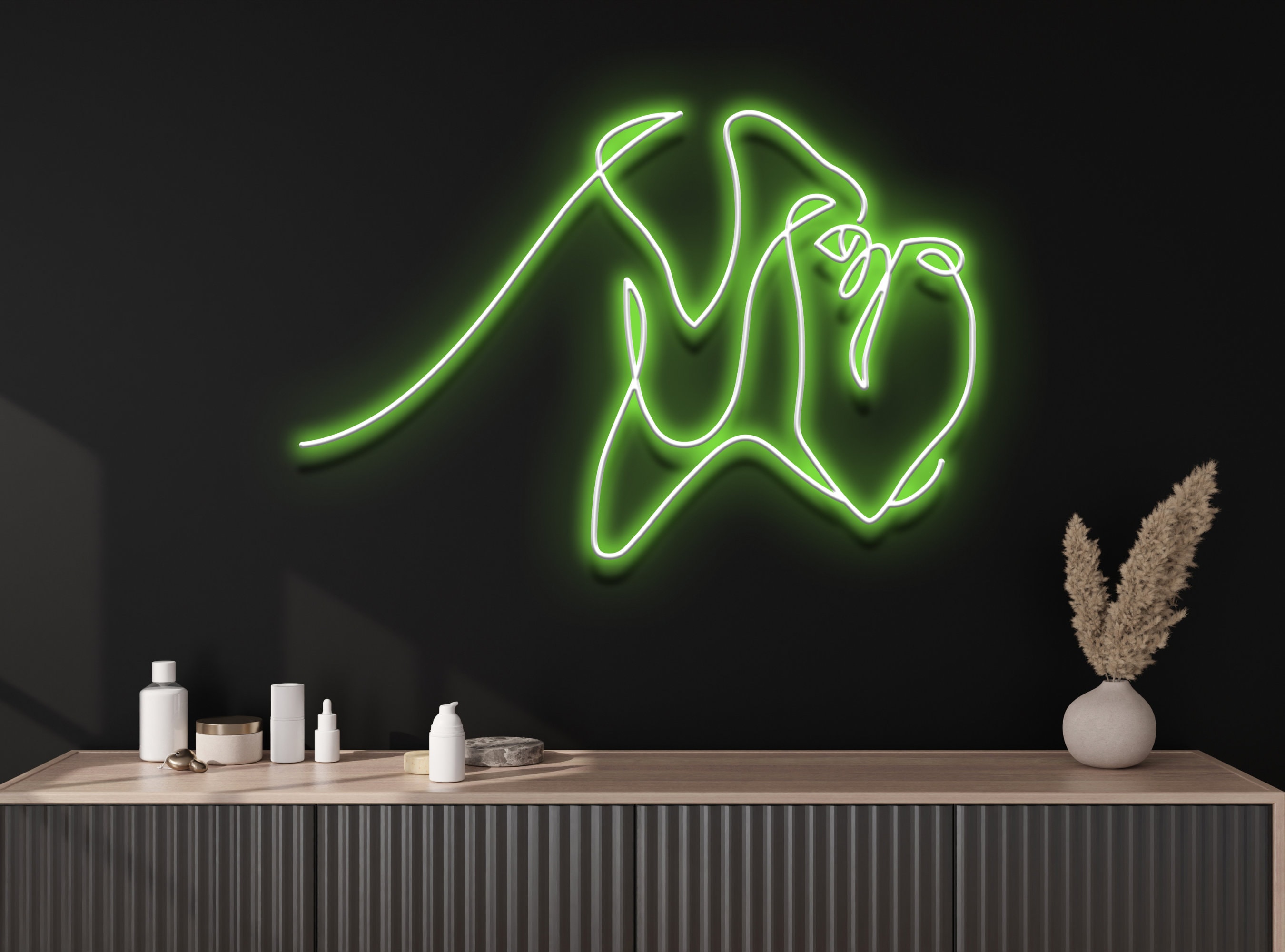 Boxer Dog Neon Sign Bedroom Decor
