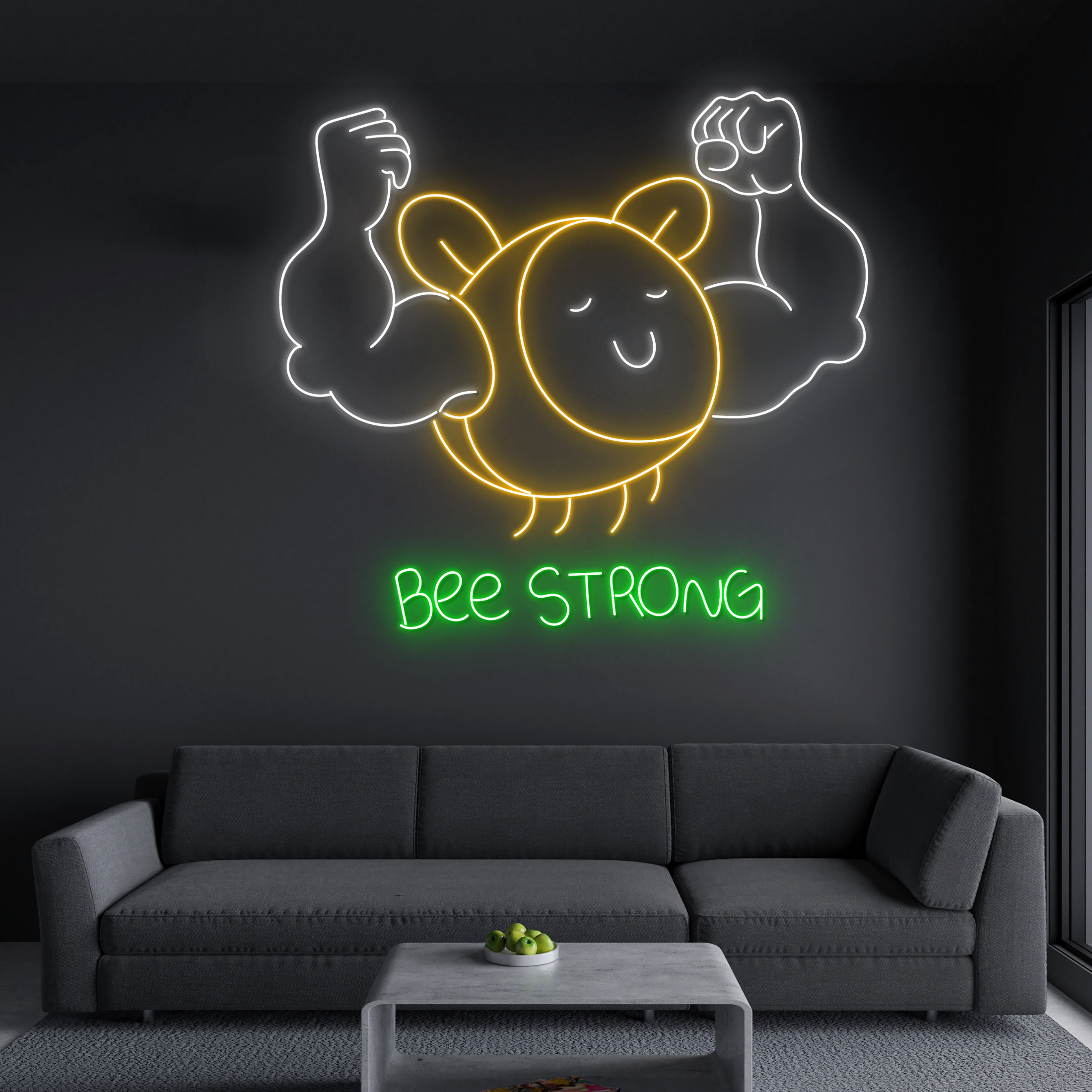 Bee Strong Neon Sign