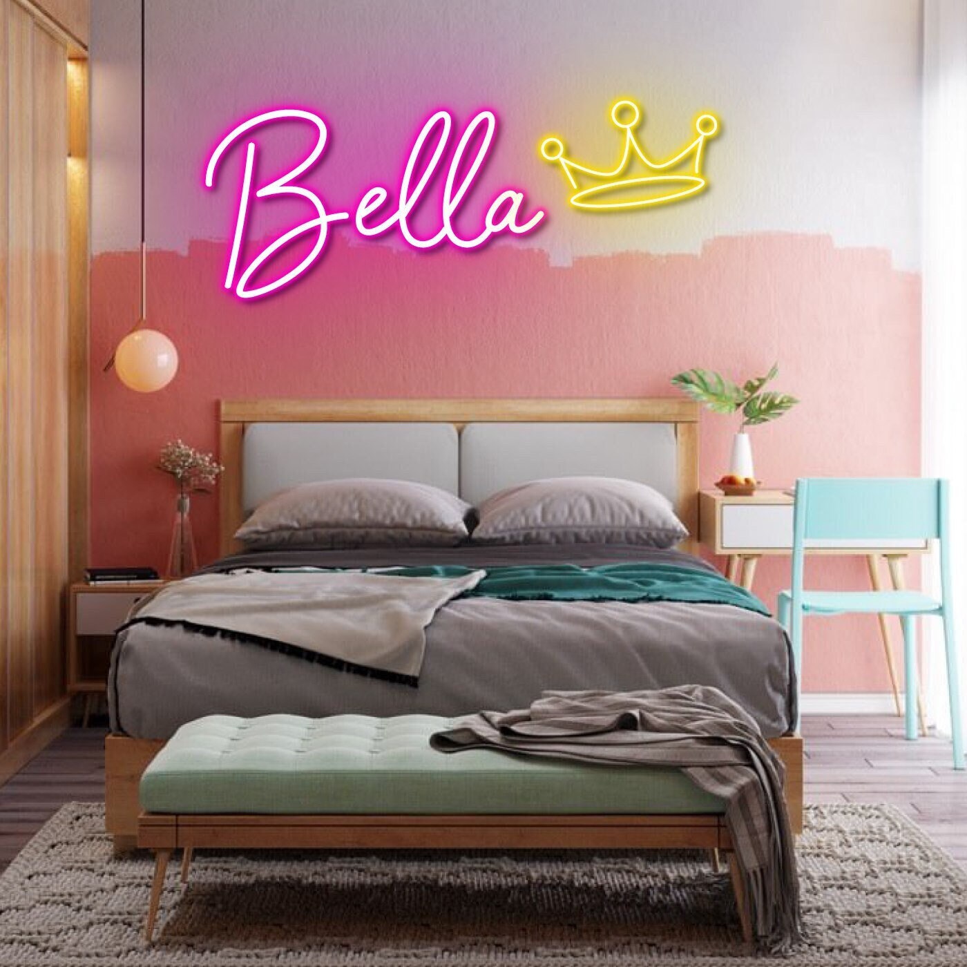 Infant Girl Personalized Neon Sign Decor sign