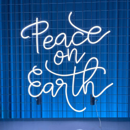 Peach on Earth Neon Sign