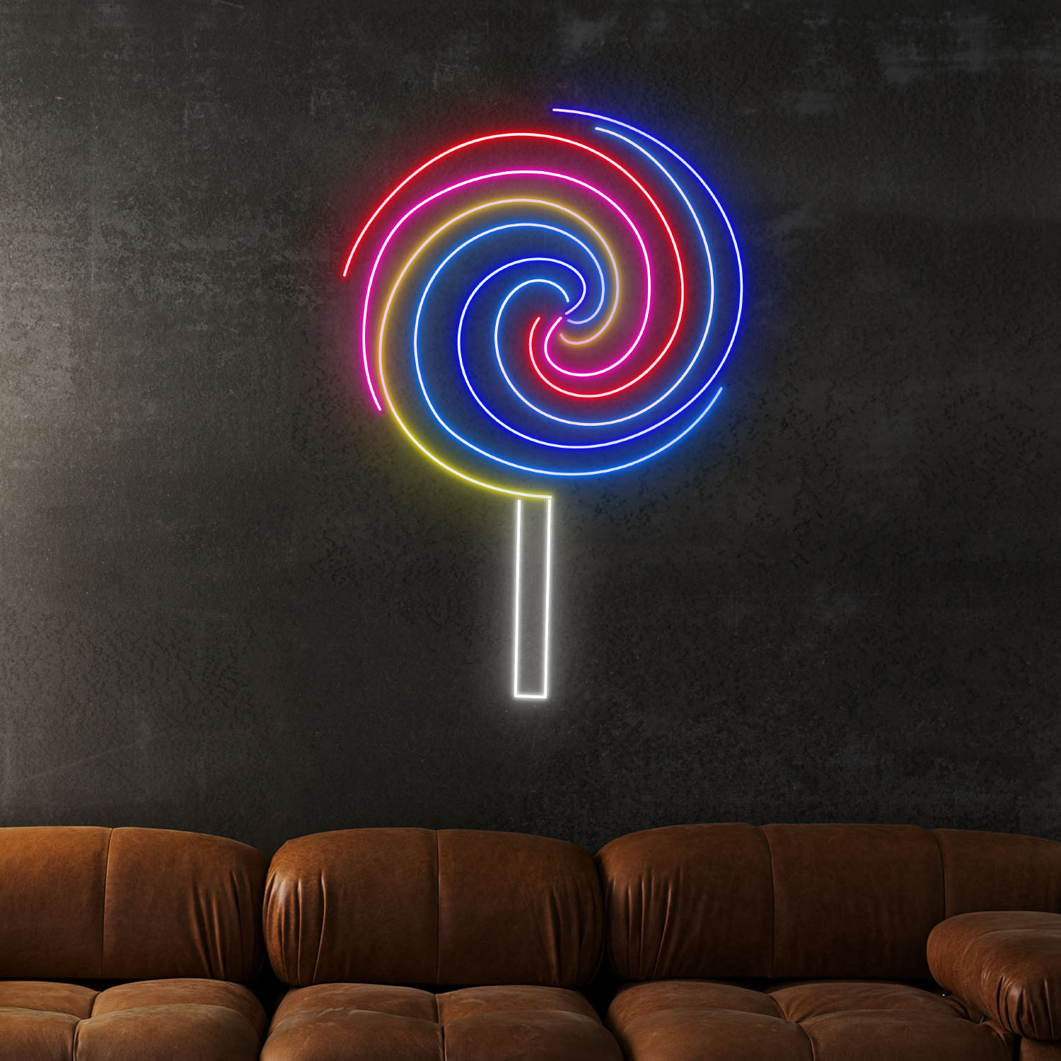 Lollipop Neon Sign Candy Shop Wall Decor