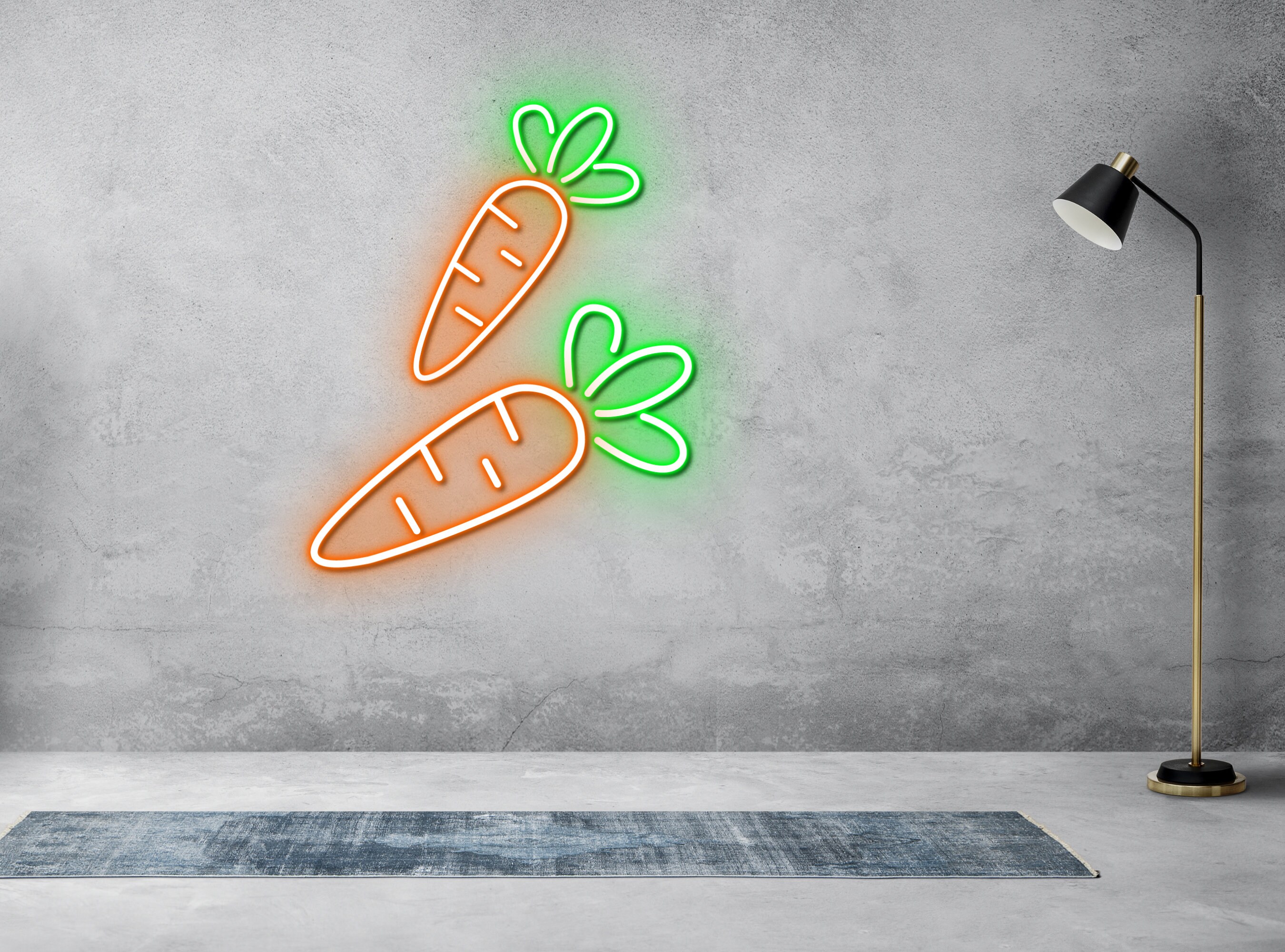 Couple Carrot Neon Sign