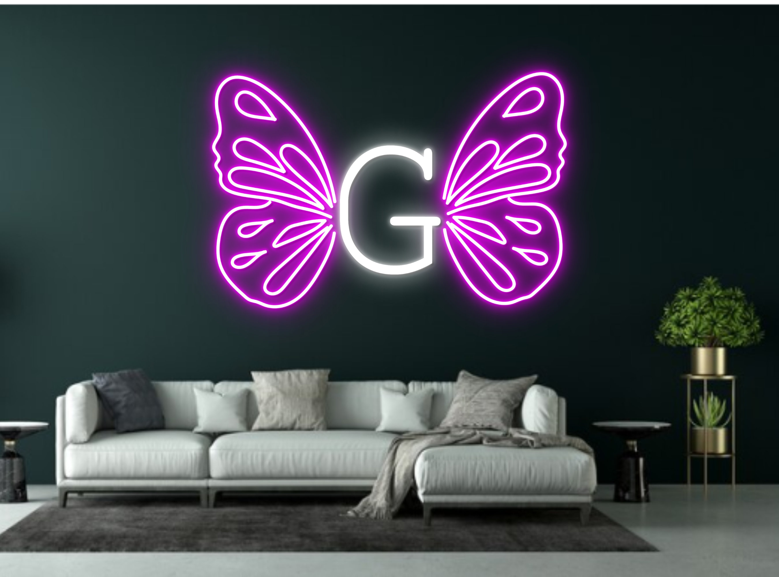 Personalized Butterfly Neon Sign Wall Decor