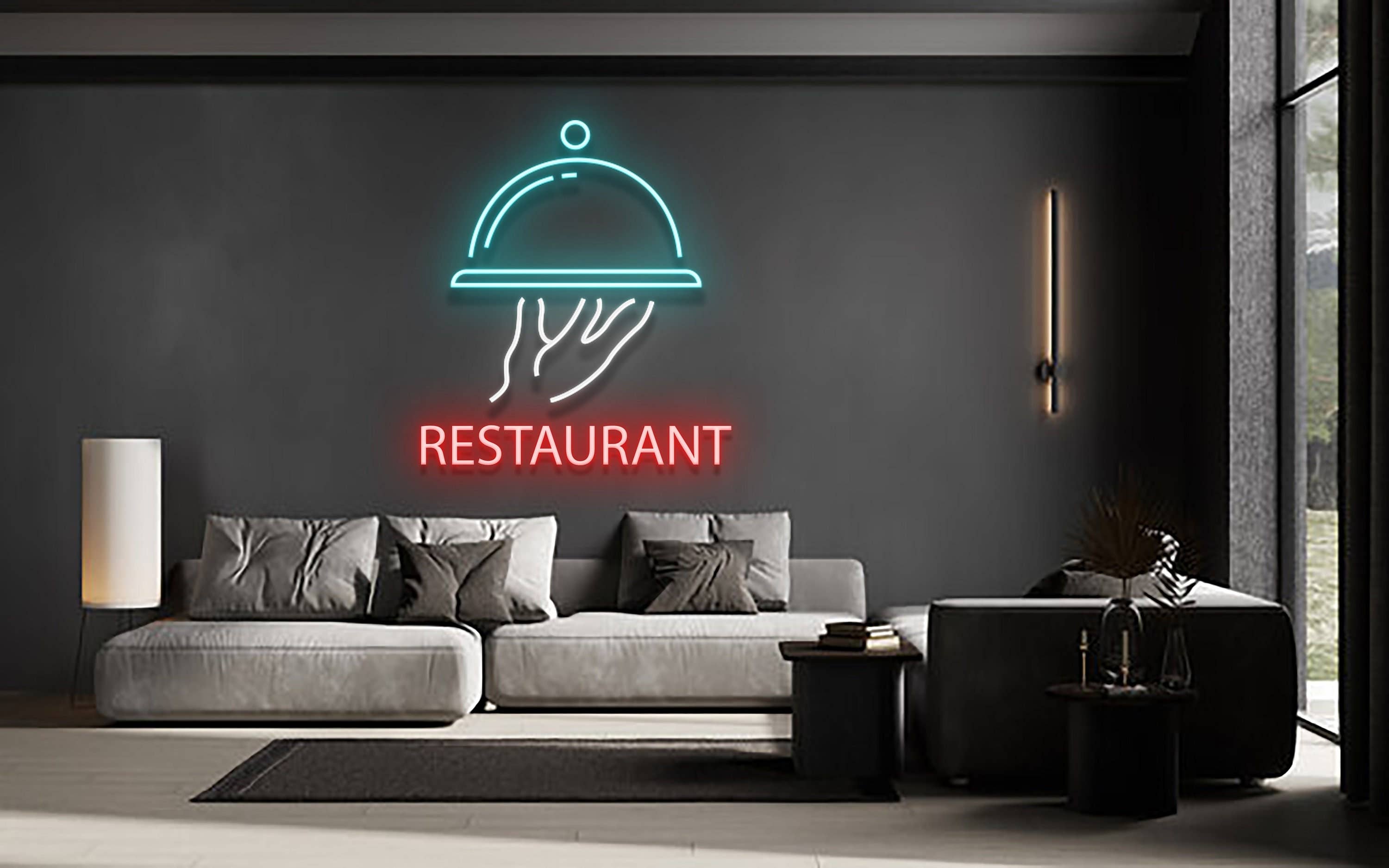 Custome Name Restaurant Neon Signboard Lights Wall Decor