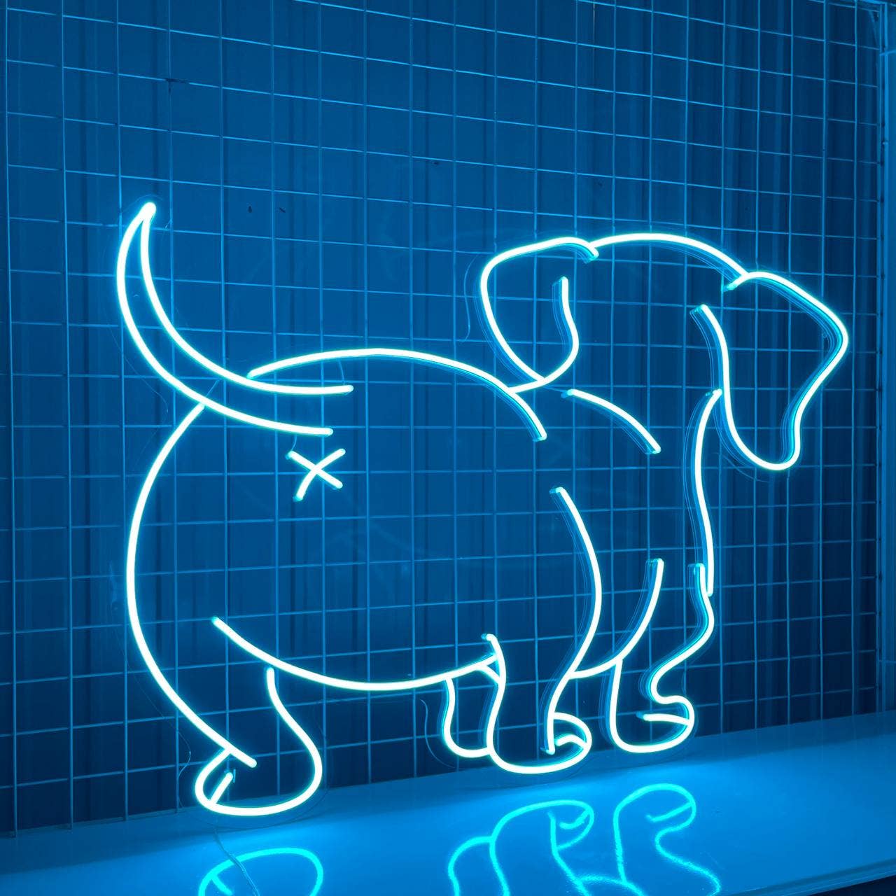 Dachshund Butt Neon Sign Animal Wall Decor
