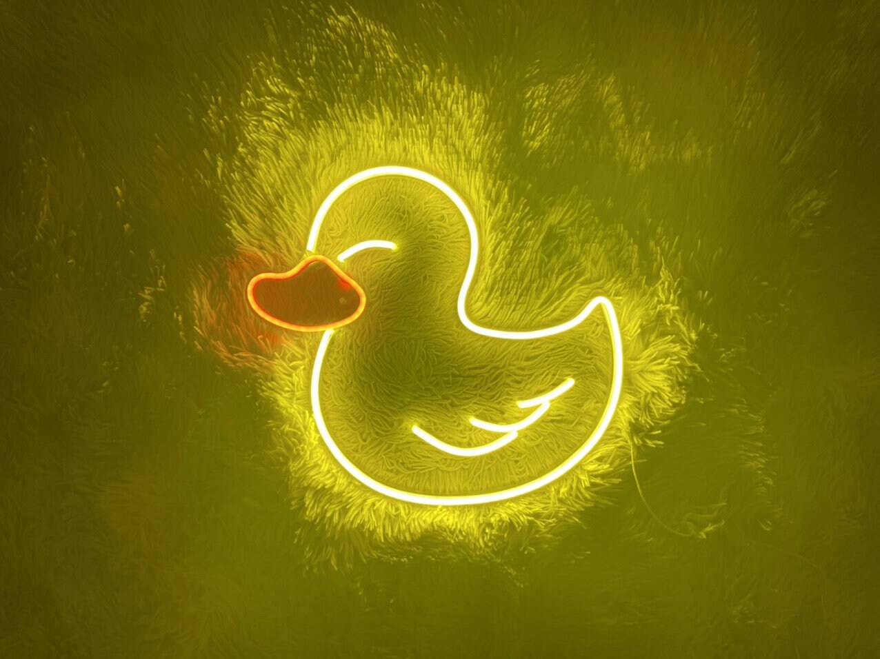 Duck Neon Sign Bedroom Decor