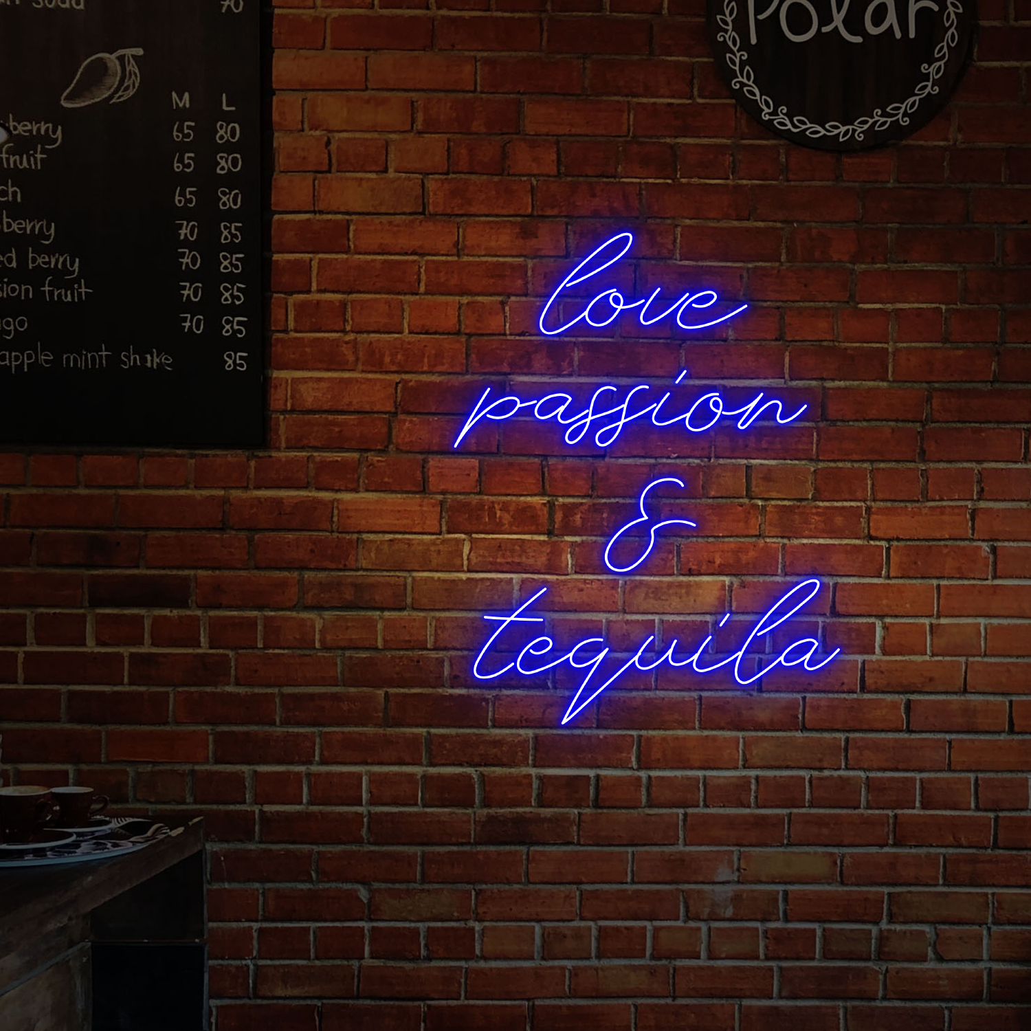 Love Passion And Tequila Neon LED Sign Bar Decor Wall Art